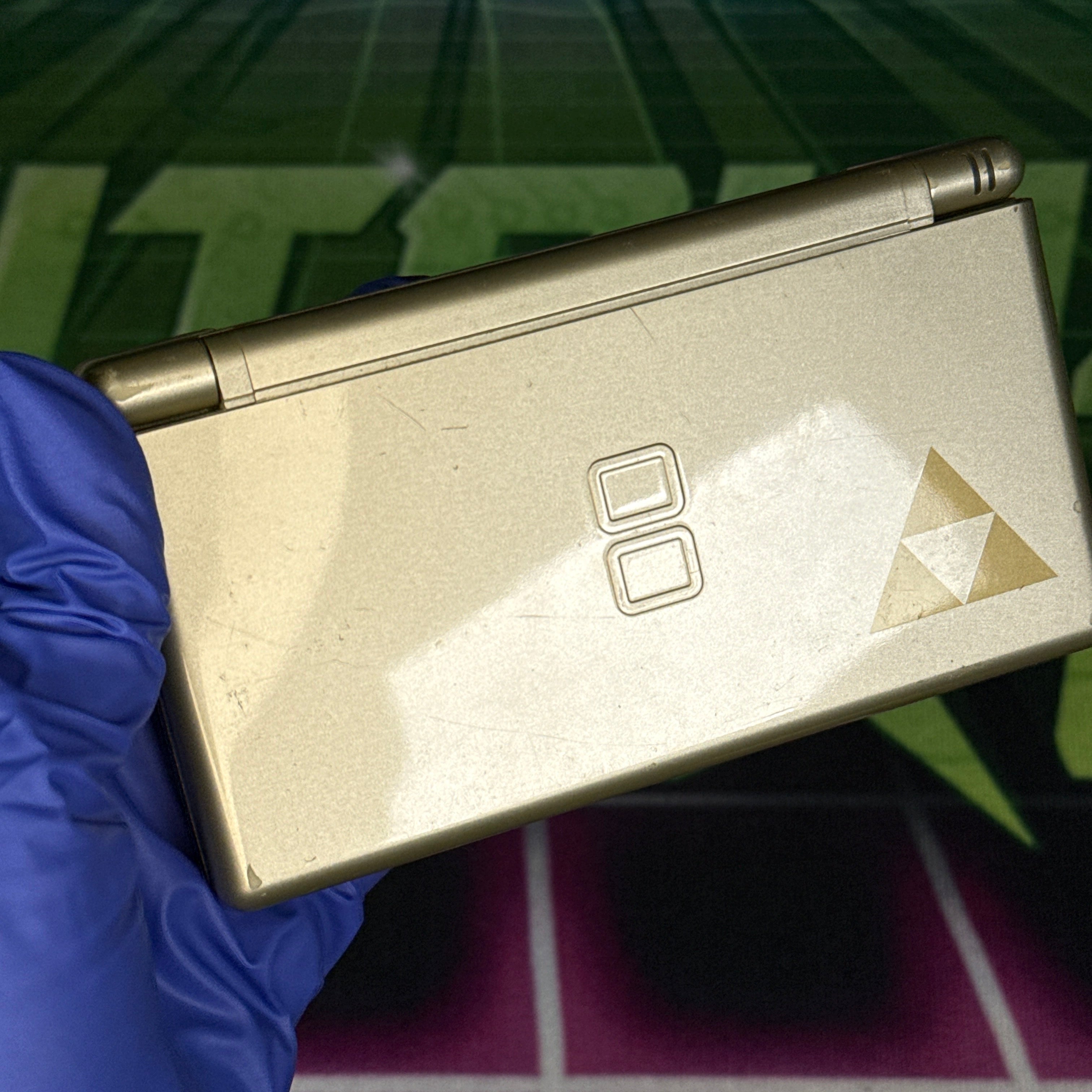 Nintendo DS Lite Handheld Console - Gold Zelda Triforce Edition