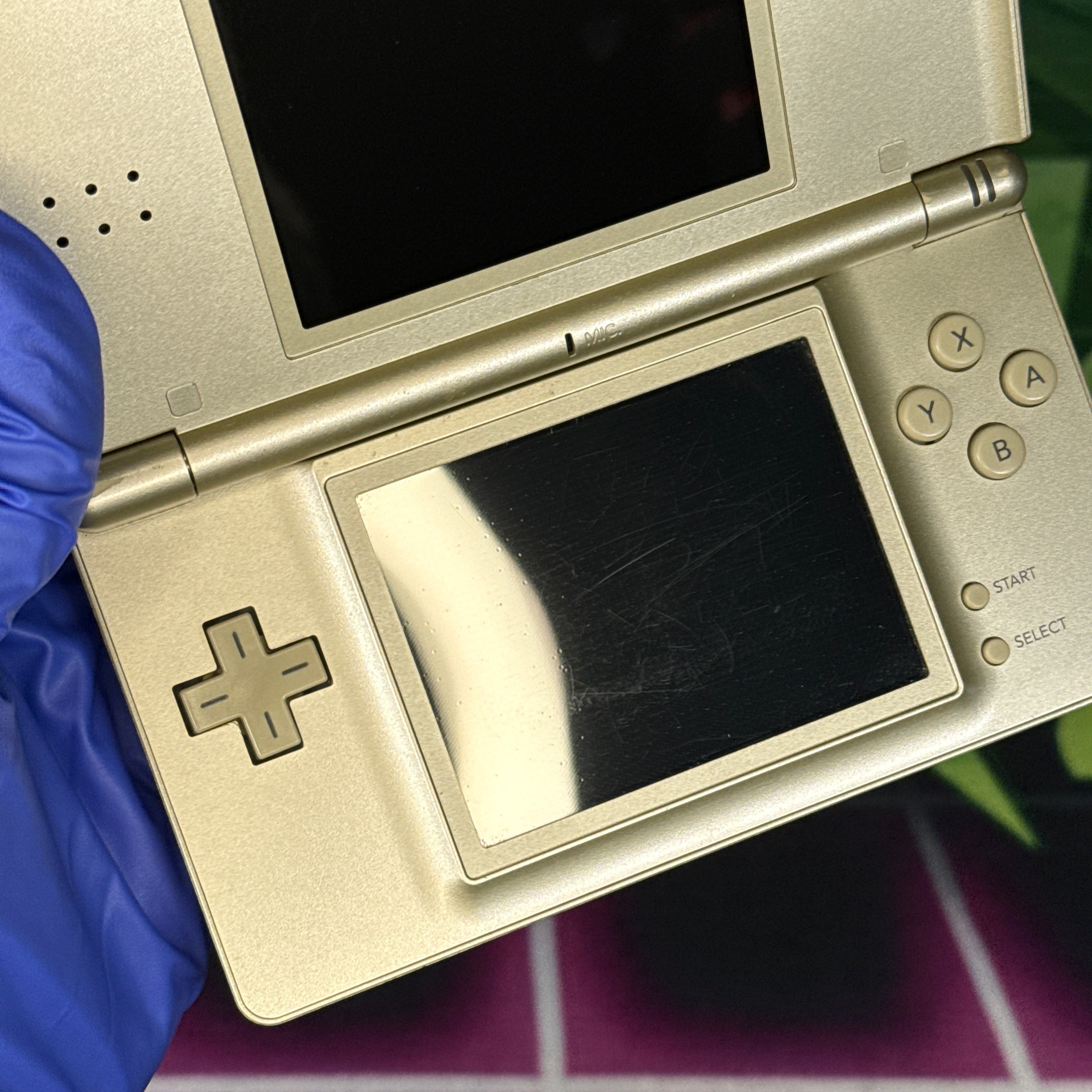 Nintendo DS Lite Handheld Console - Gold Zelda Triforce Edition