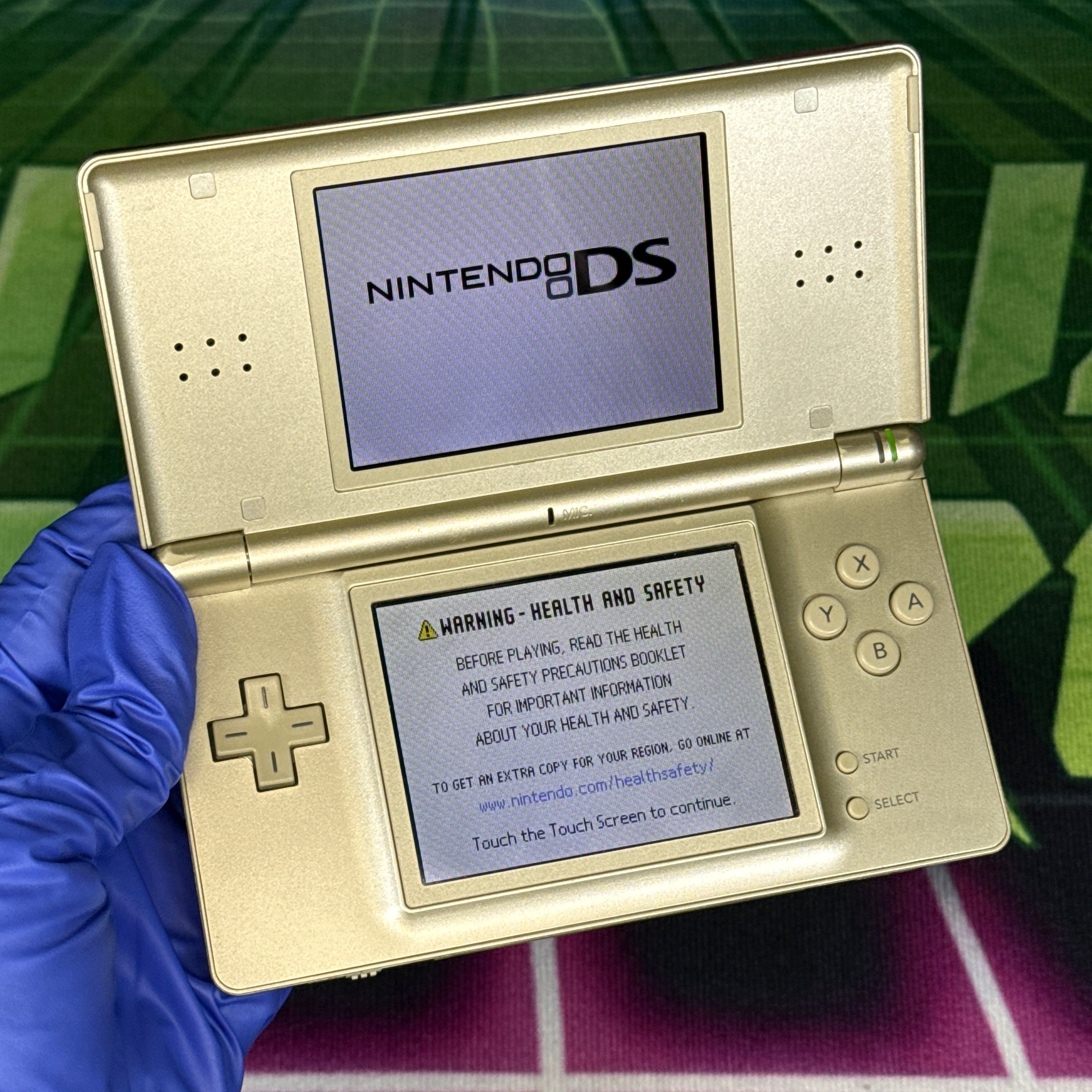 Nintendo DS Lite Handheld Console - Gold Zelda Triforce Edition