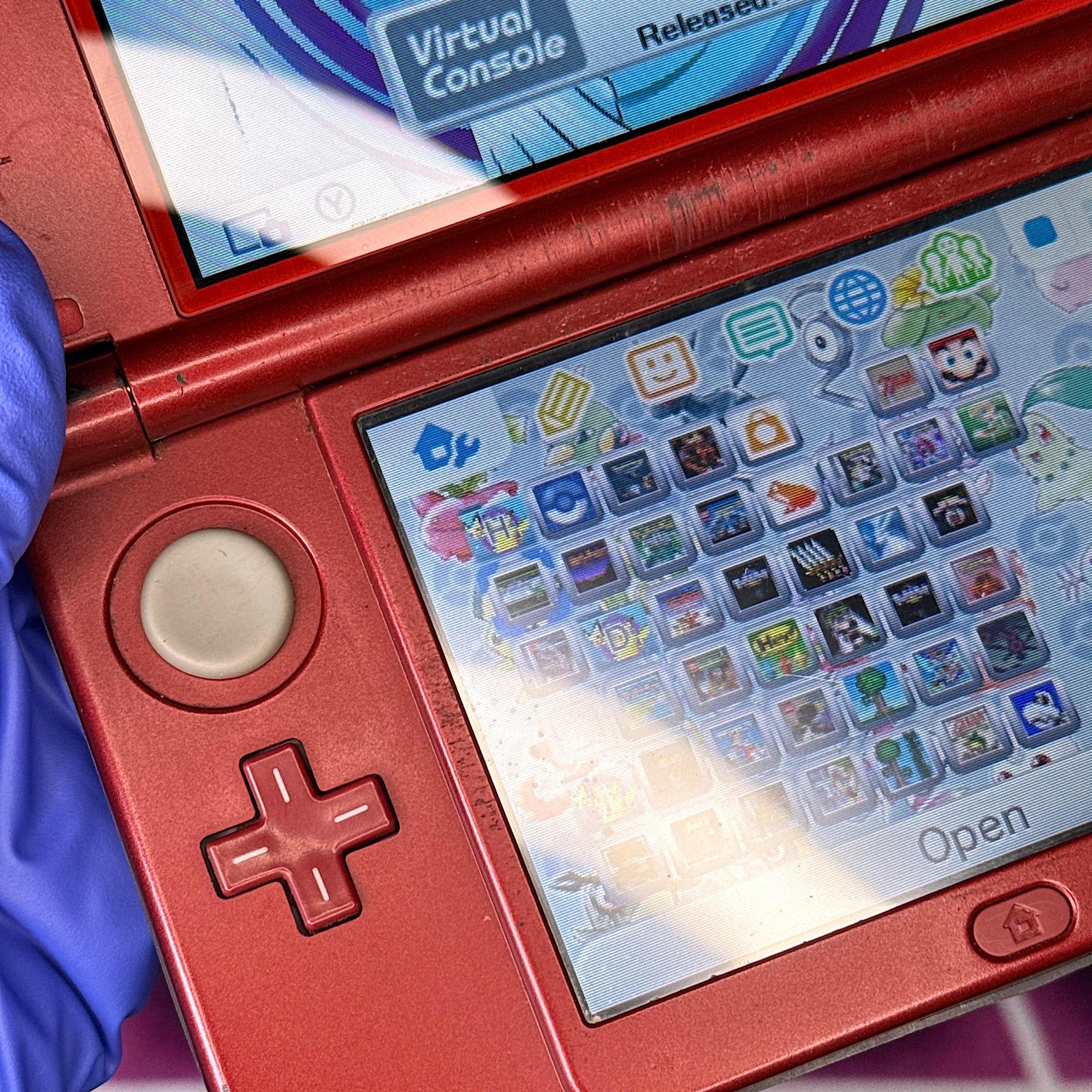 New Nintendo 3DS XL Handheld Console - Red w/ "Galaxy Style" Plates
