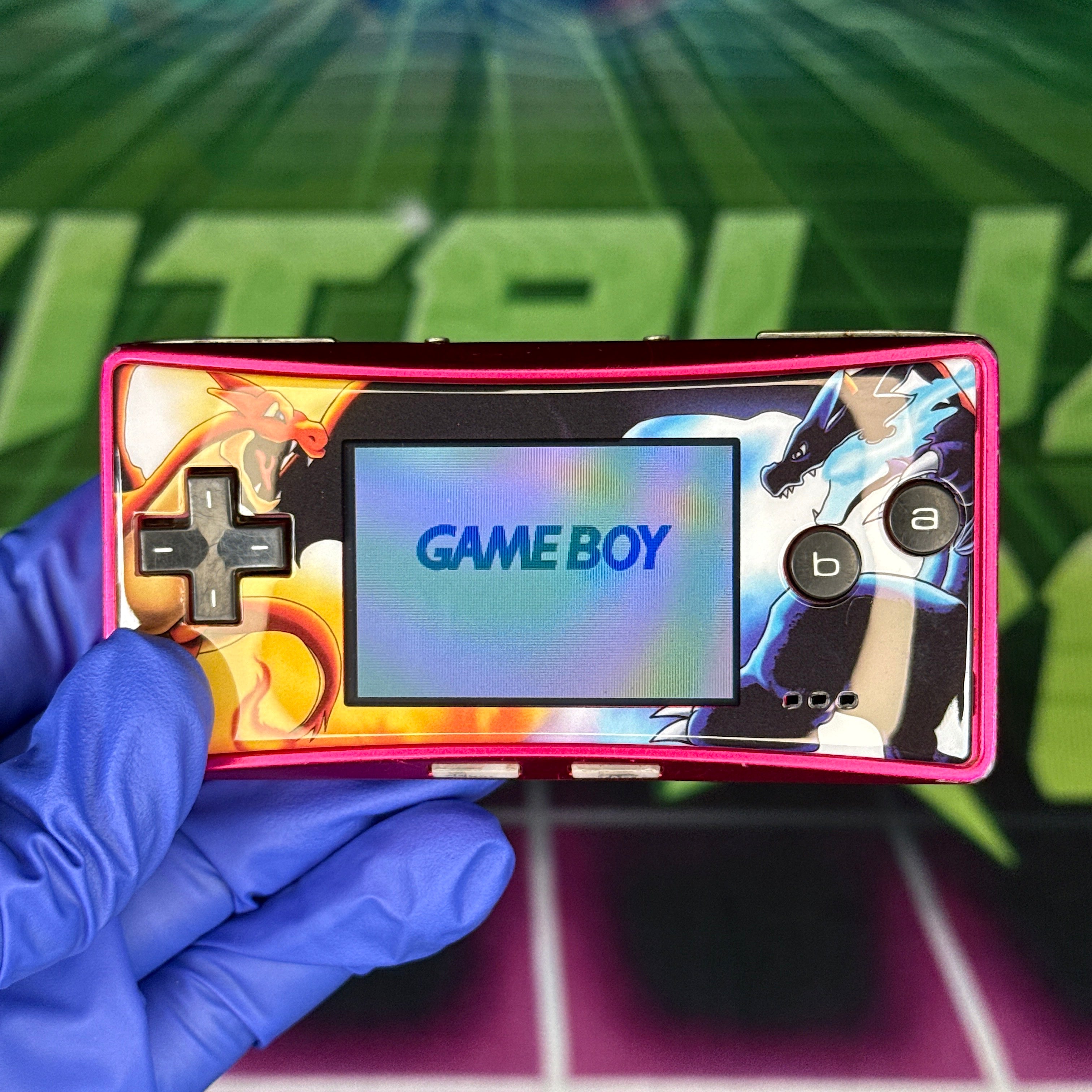 Nintendo GameBoy Micro – Pink w/ Custom Faceplate