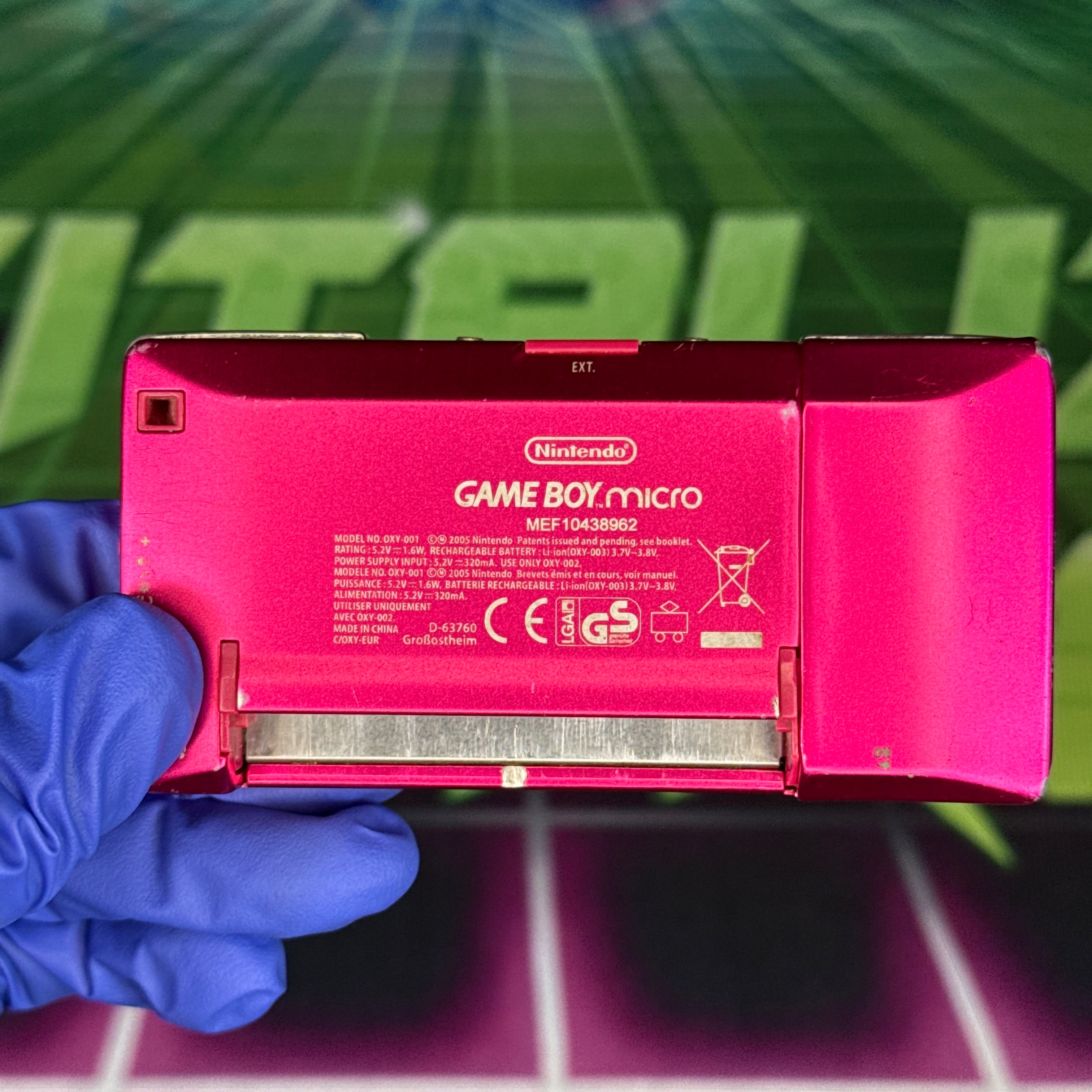 Nintendo GameBoy Micro – Pink w/ Custom Faceplate