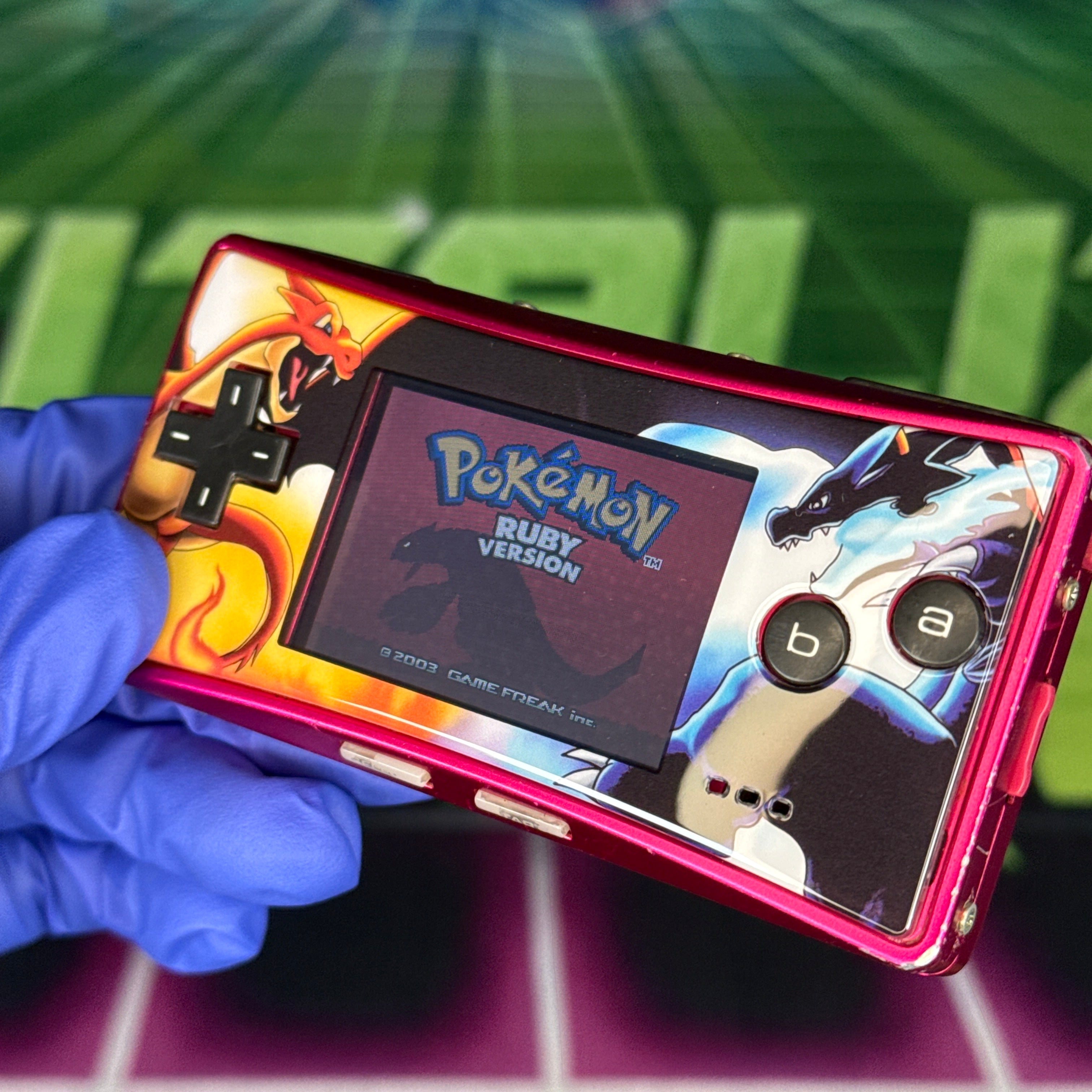 Nintendo GameBoy Micro – Pink w/ Custom Faceplate