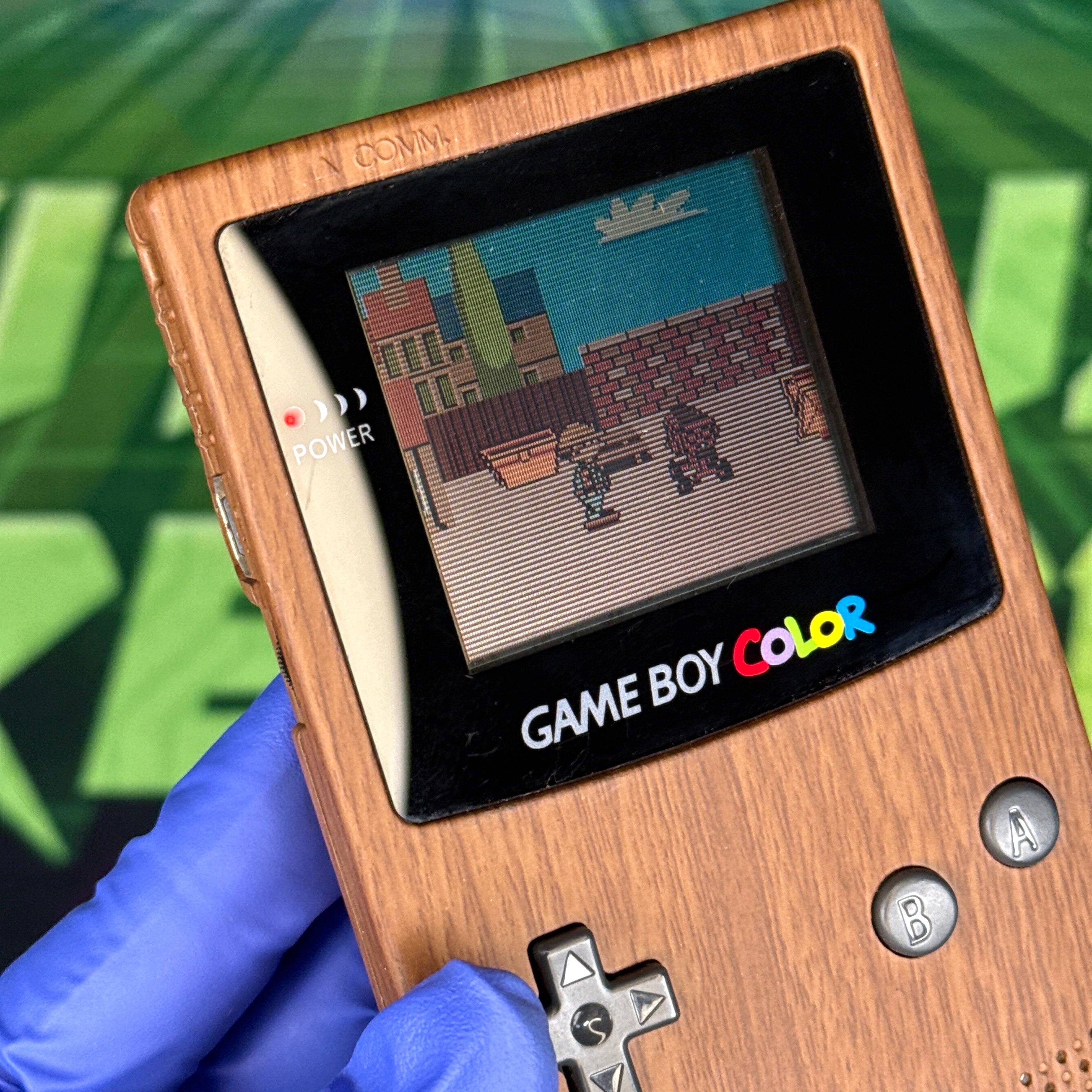 Nintendo GameBoy Color – Wood Grain Shell – Tested & Working