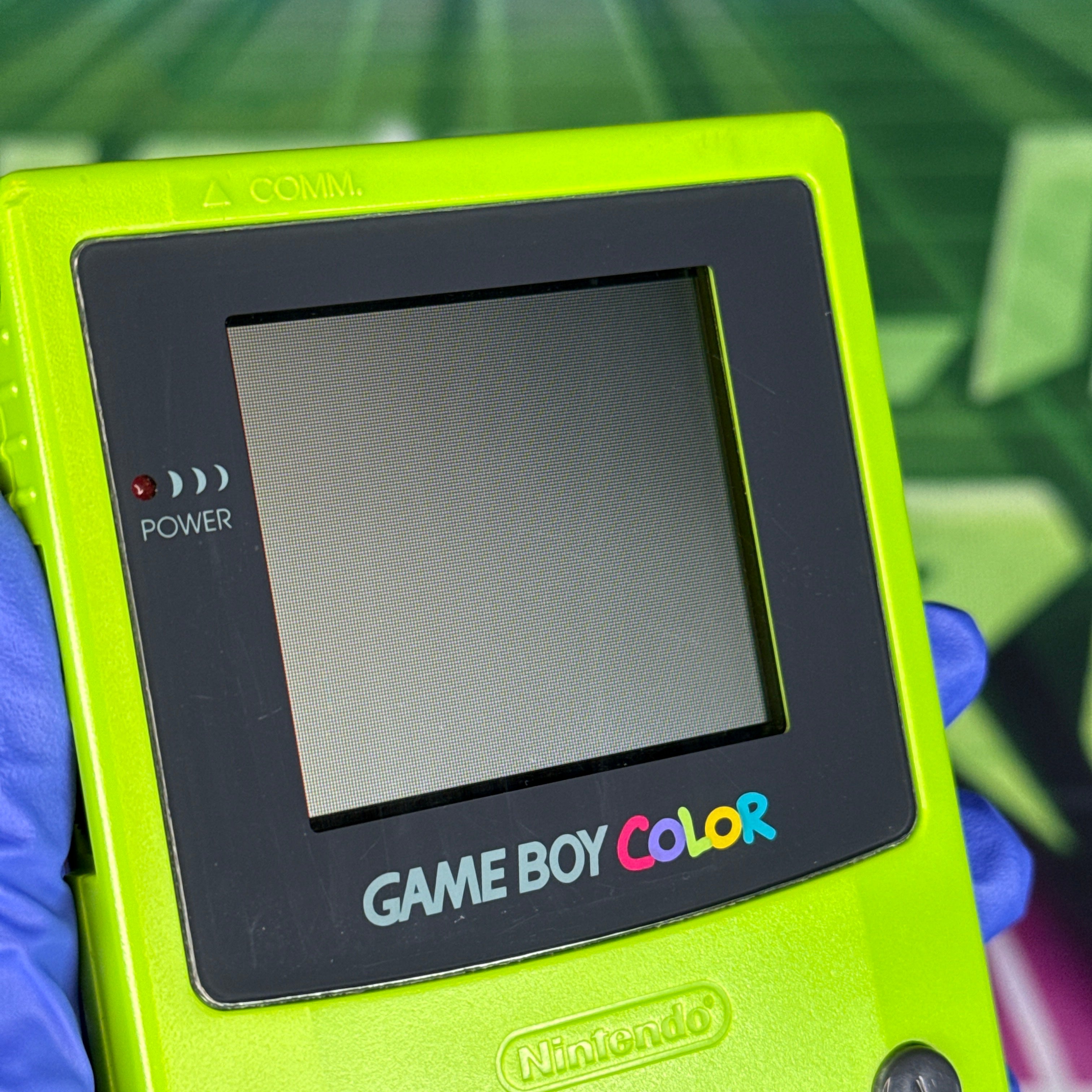 Nintendo GameBoy Color – Kiwi Green w/ Pokémon Crystal – Tested & Working (RARE!)