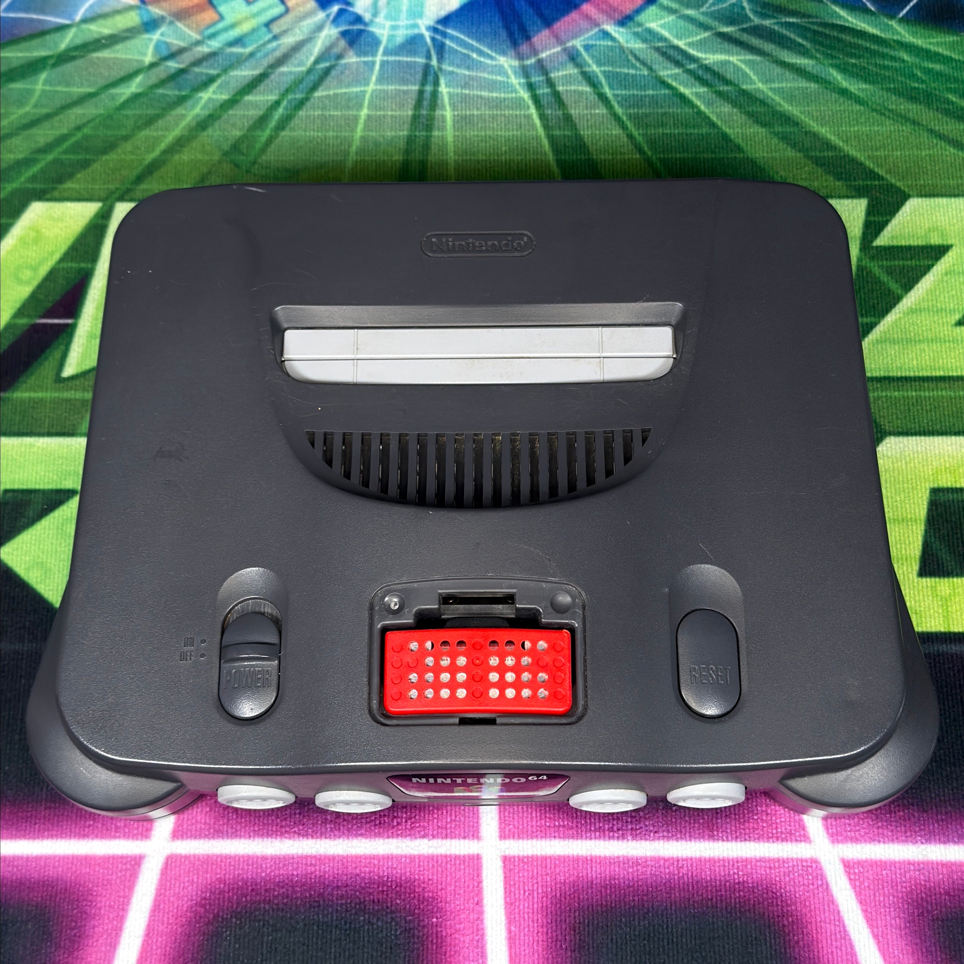 Nintendo 64 - Charcoal w/ Electric Green Controller