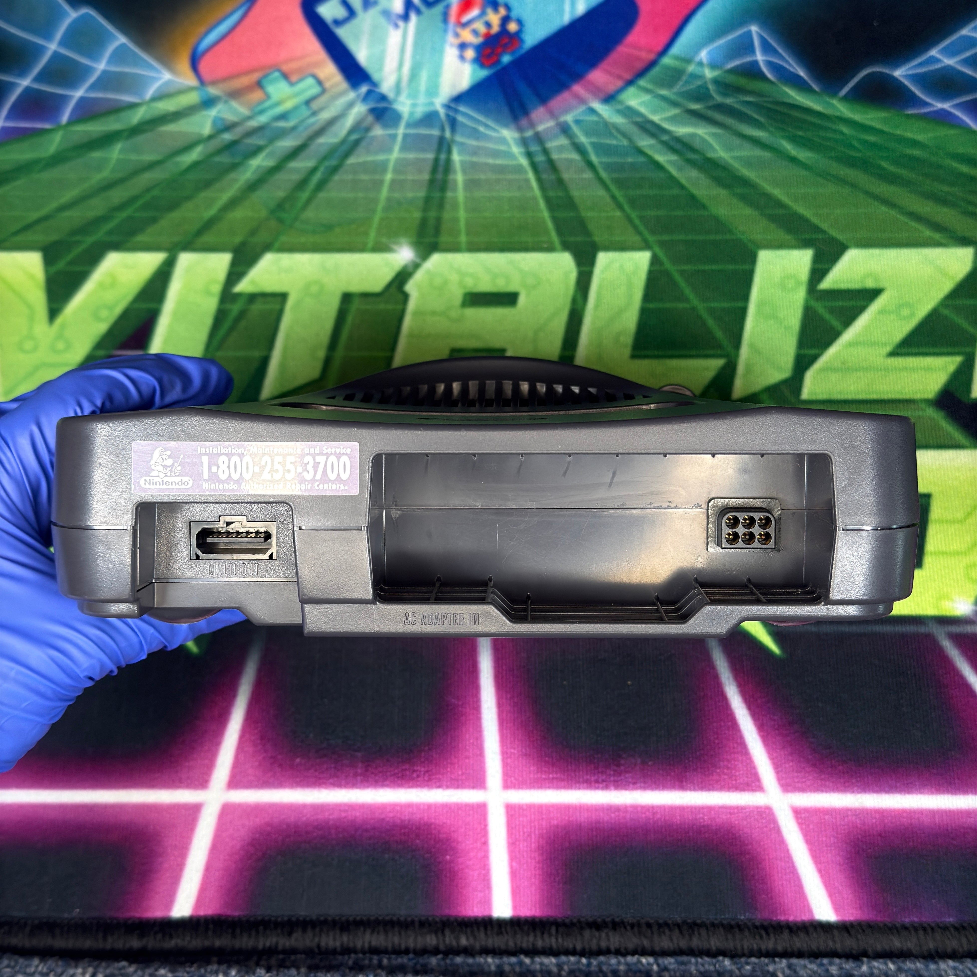 Nintendo 64 - Charcoal w/ Electric Green Controller