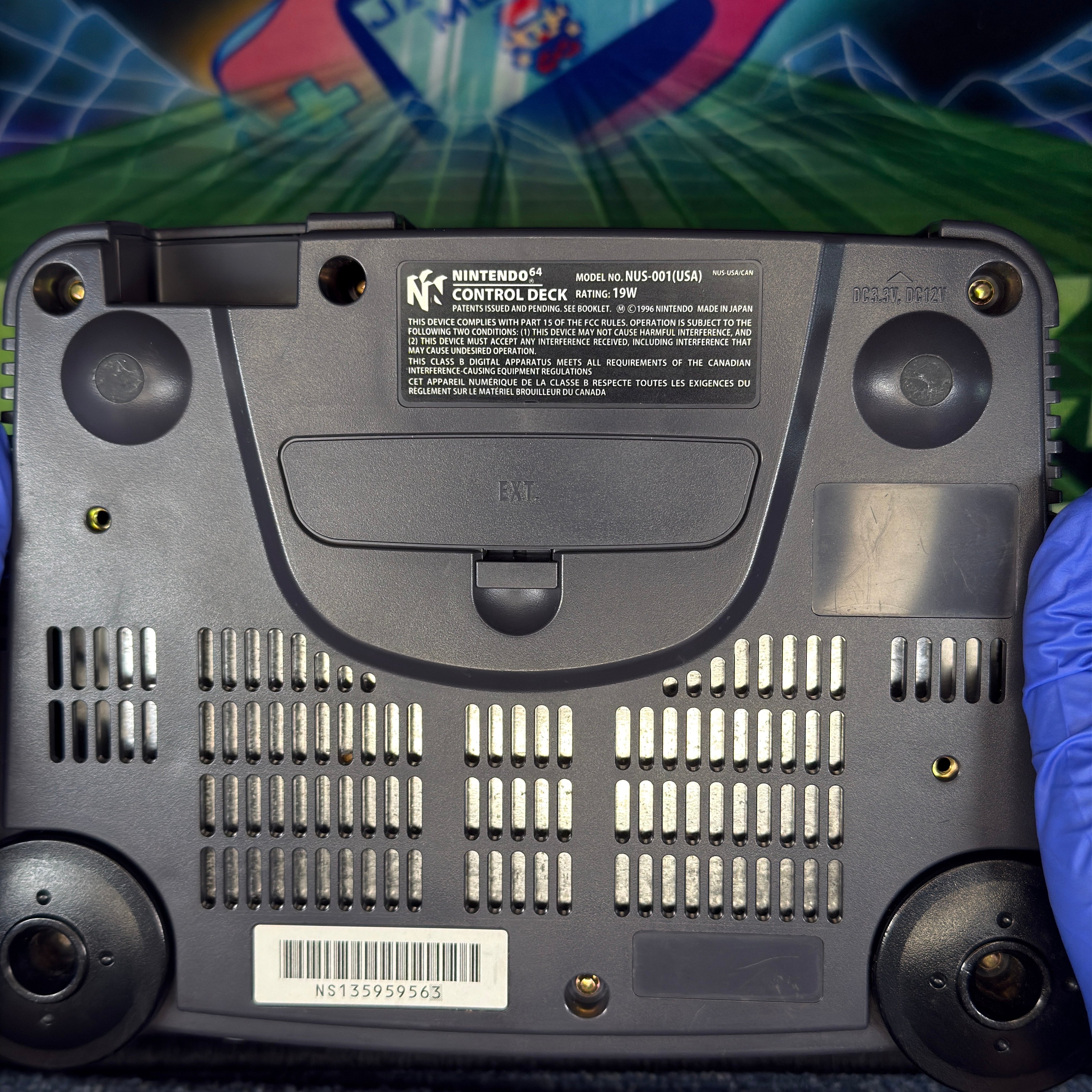 Nintendo 64 - Charcoal w/ Electric Green Controller