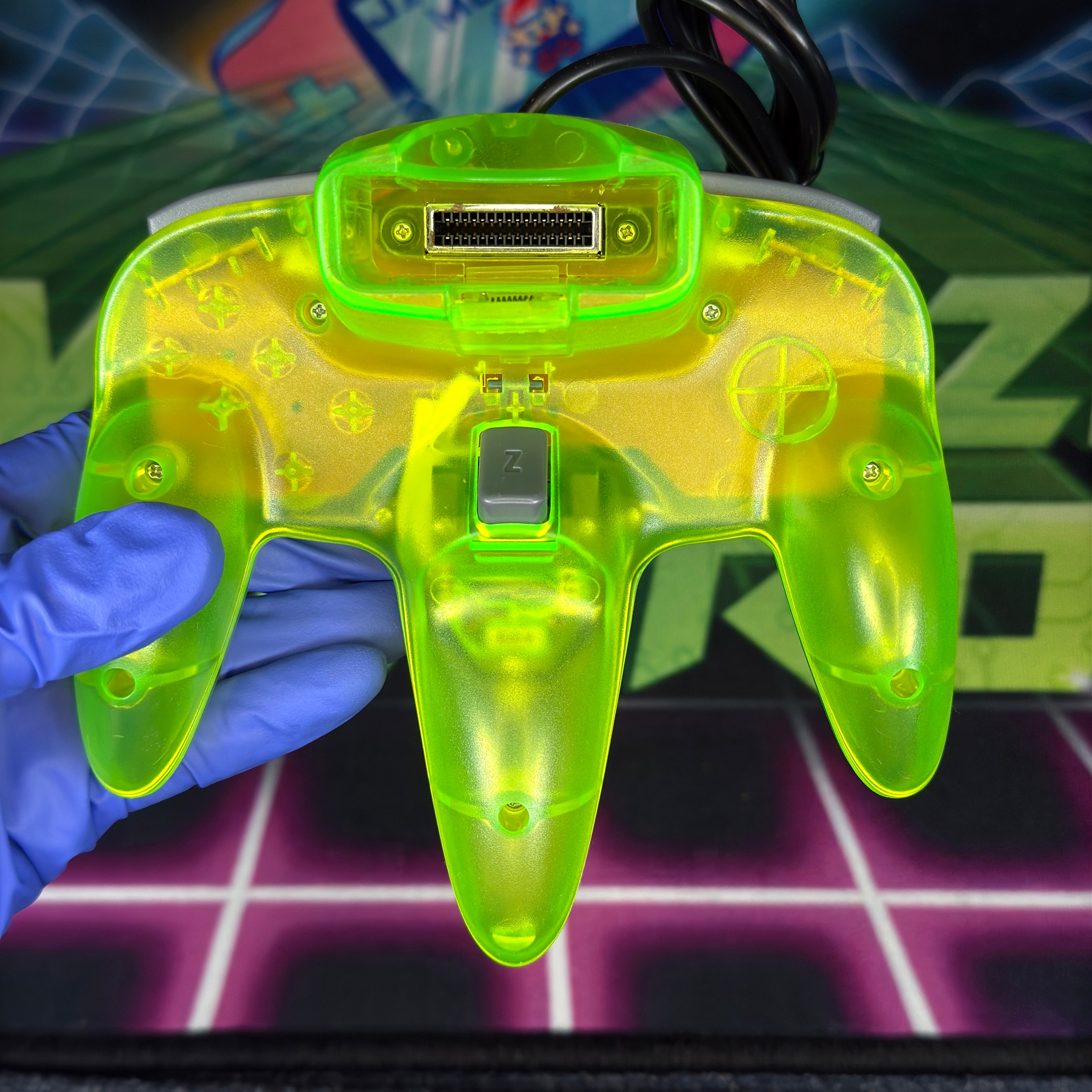 Nintendo 64 - Charcoal w/ Electric Green Controller