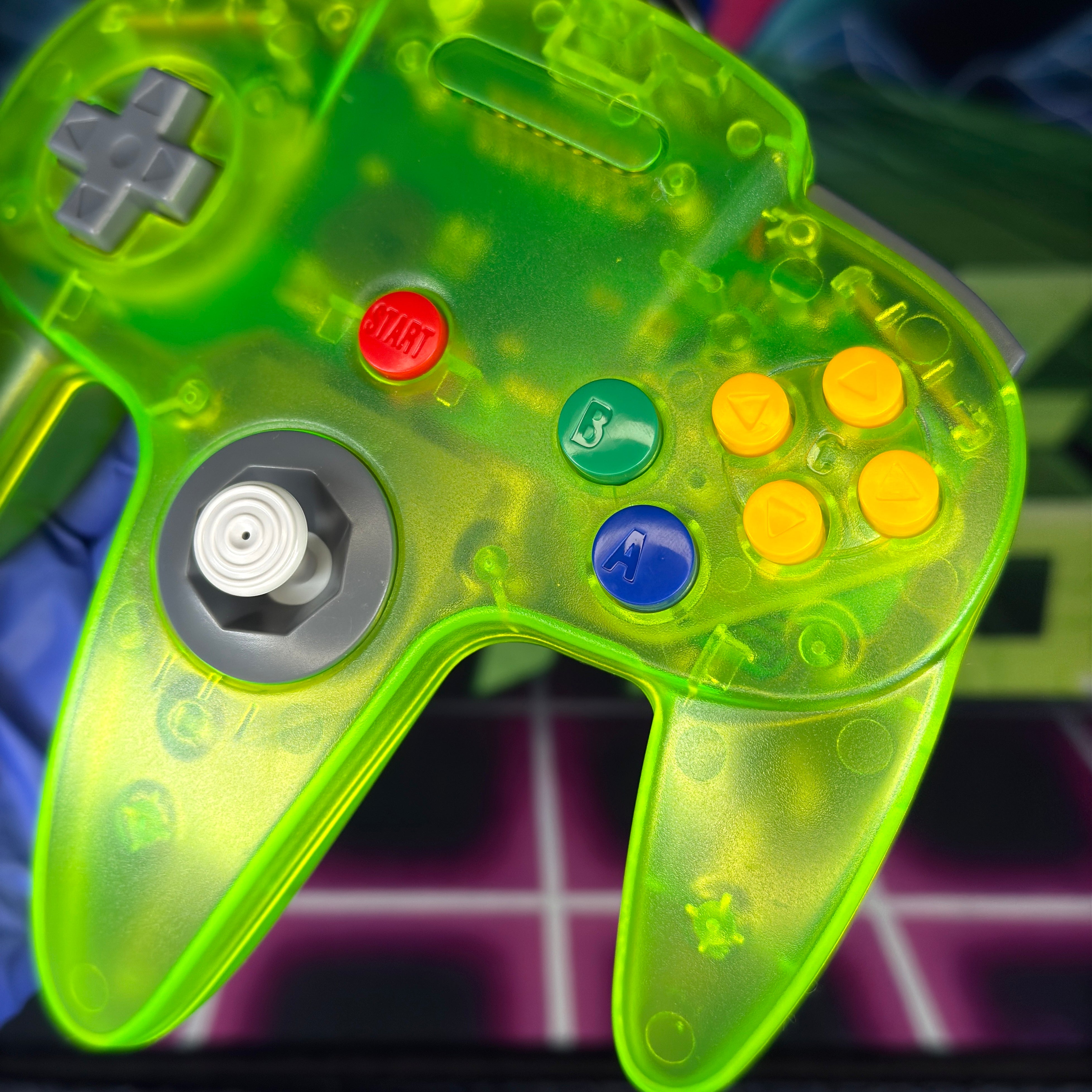 Nintendo 64 - Charcoal w/ Electric Green Controller