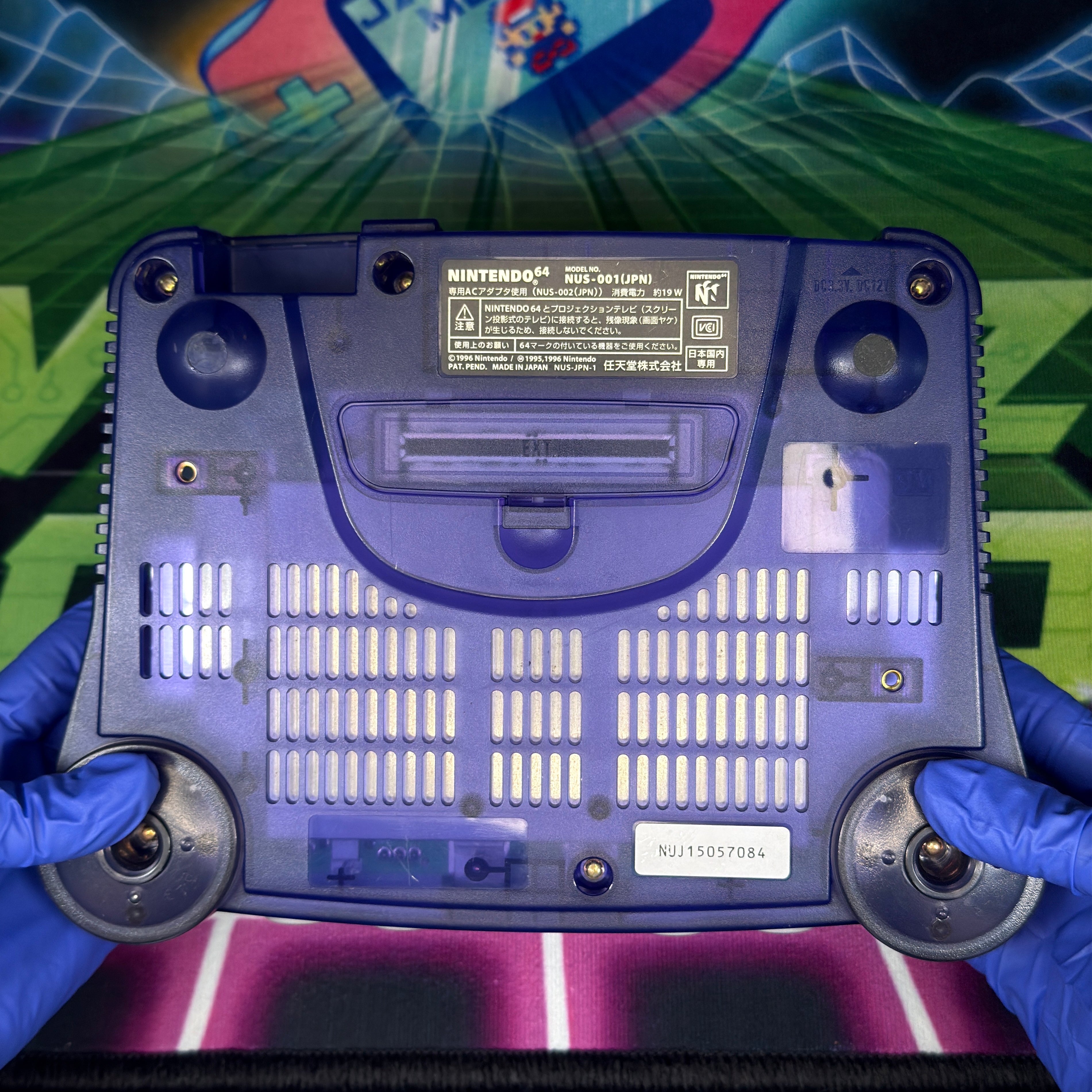 Nintendo 64 - Funtastic Grape Purple w/ Clear Teal Controller