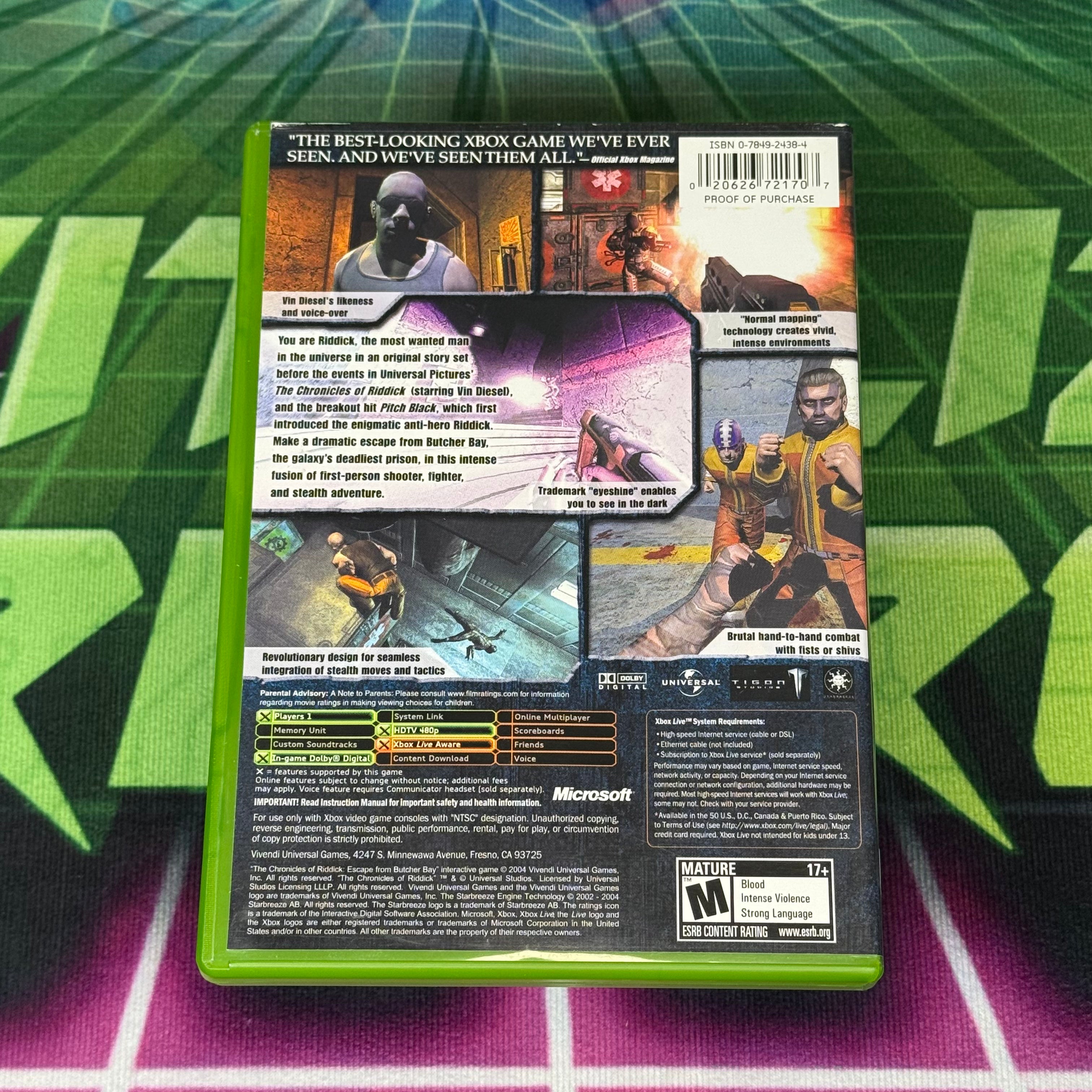 The Chronicles of Riddick: Escape from Butcher Bay | Xbox