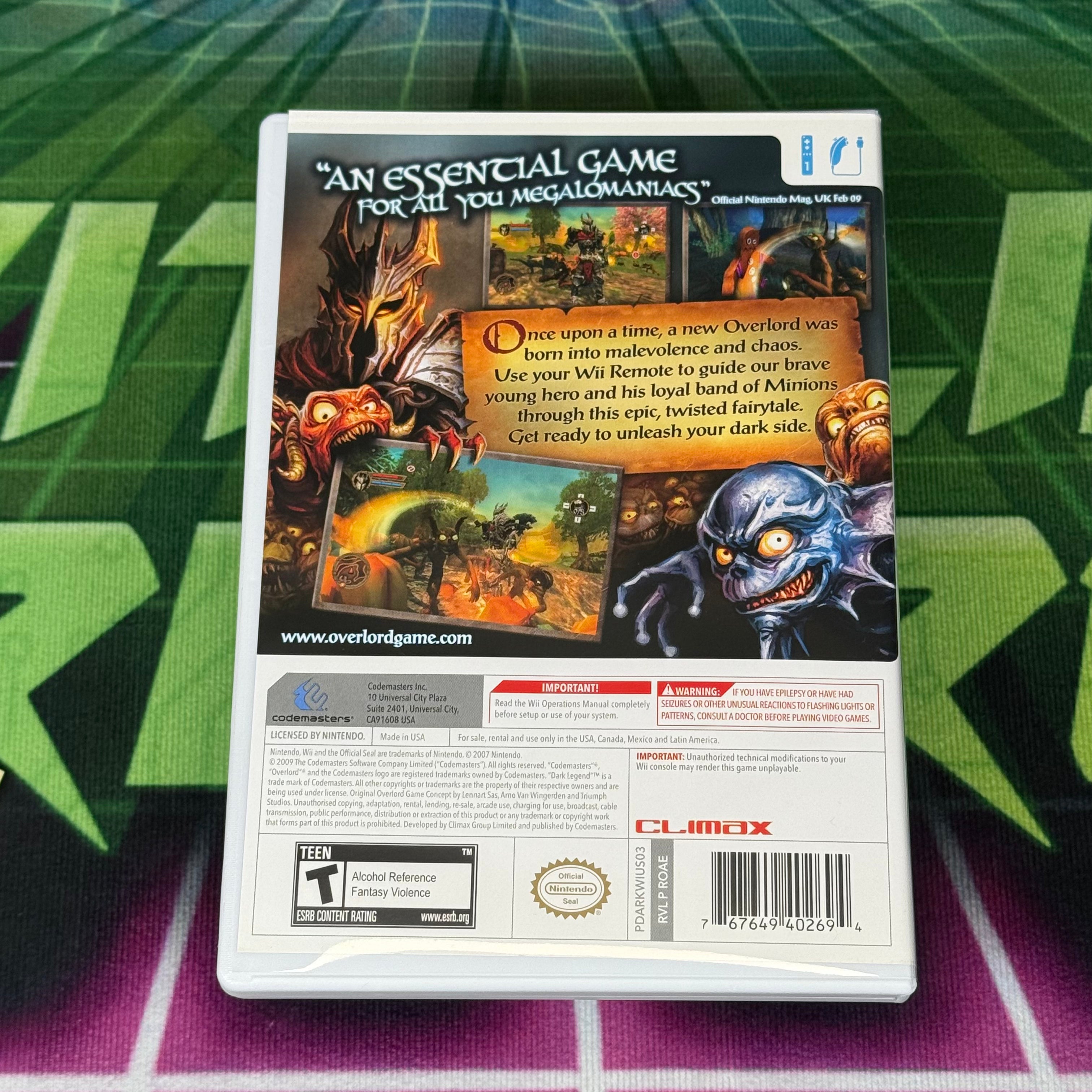 Overlord: Dark Legend | Wii