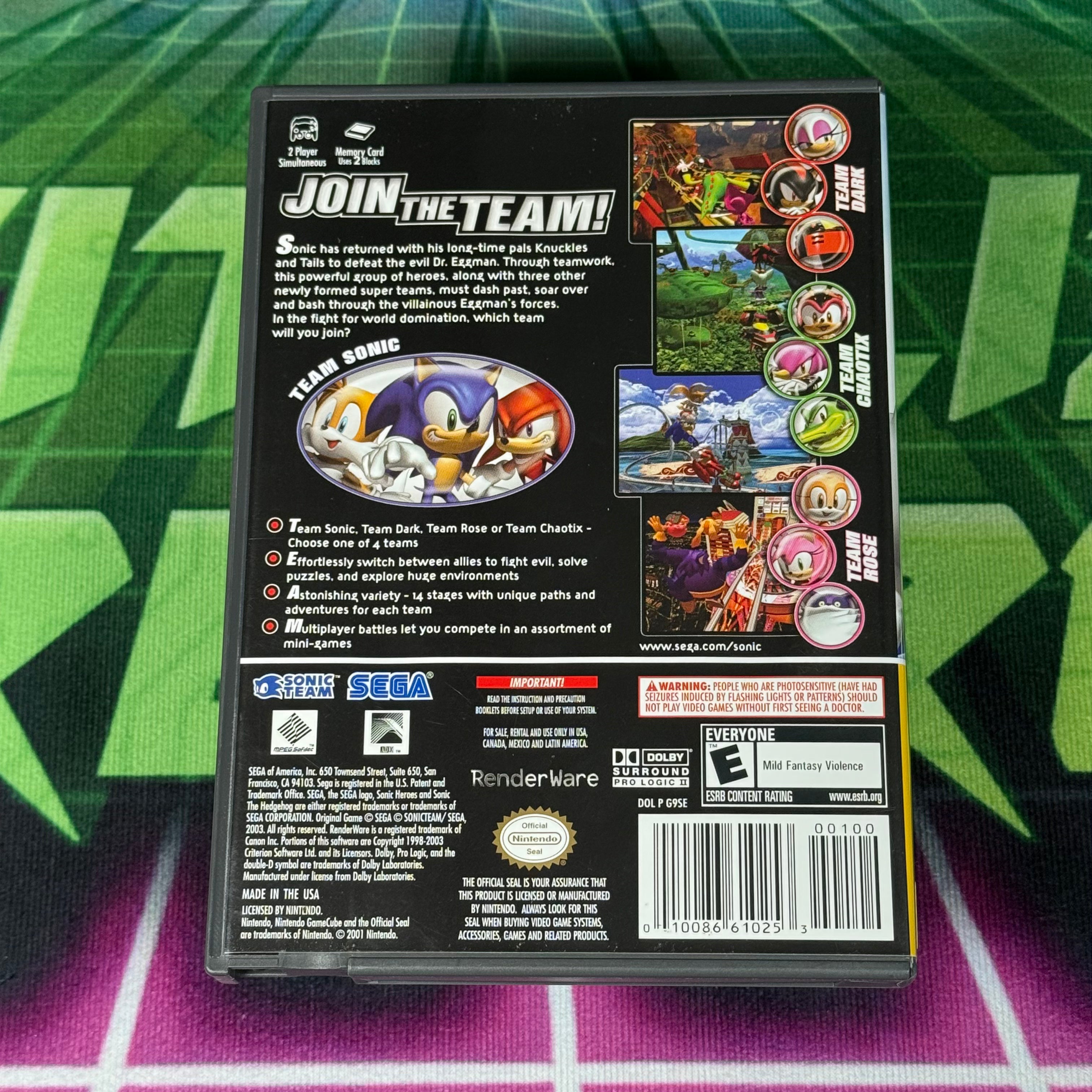 Sonic Heroes (Player’s Choice) | Nintendo Gamecube