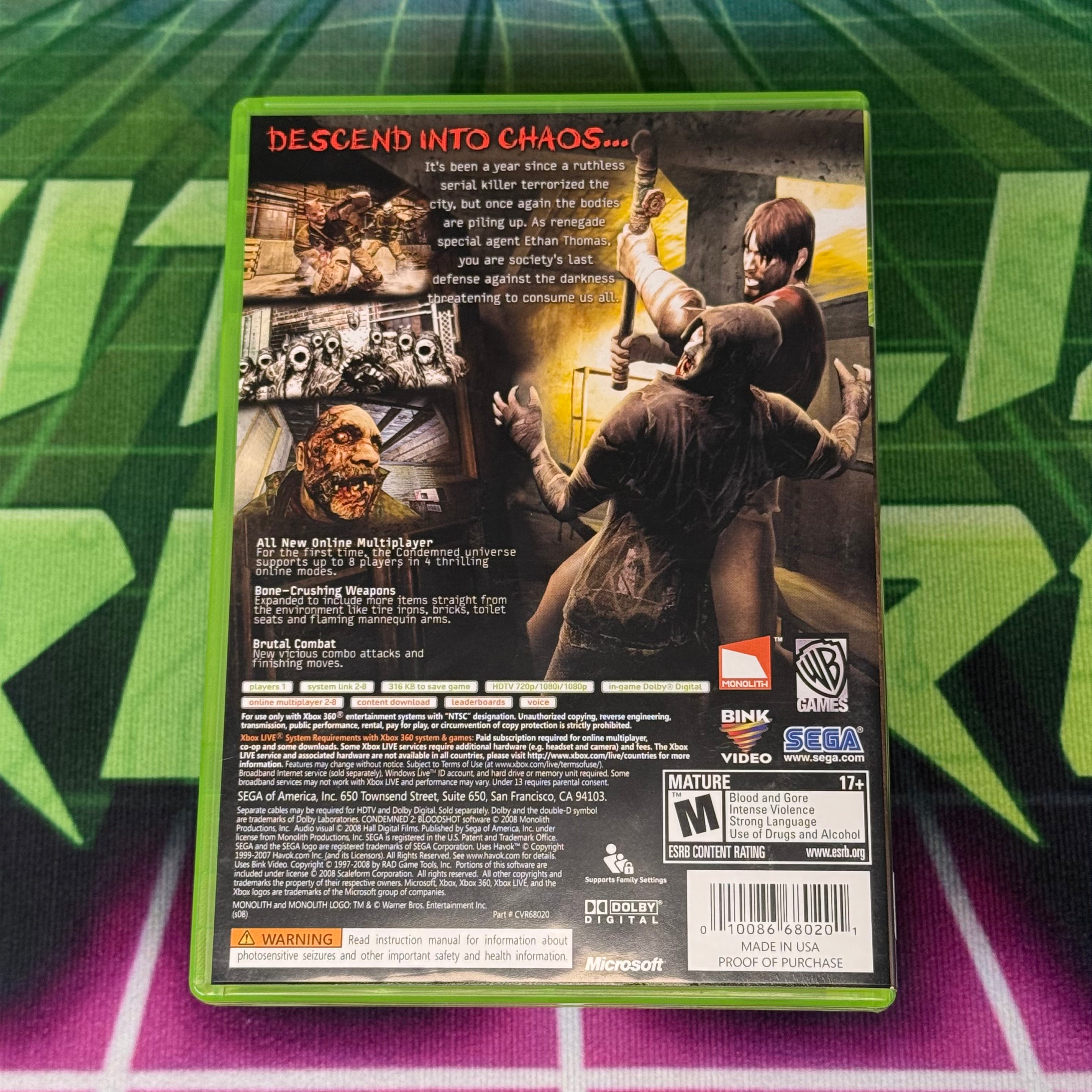 Condemned 2: Bloodshot | Xbox 360
