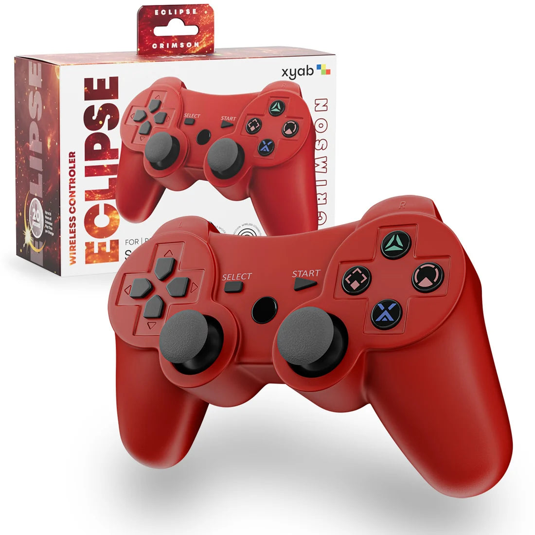 Eclipse Wireless Controller – Crimson Red | PlayStation 3