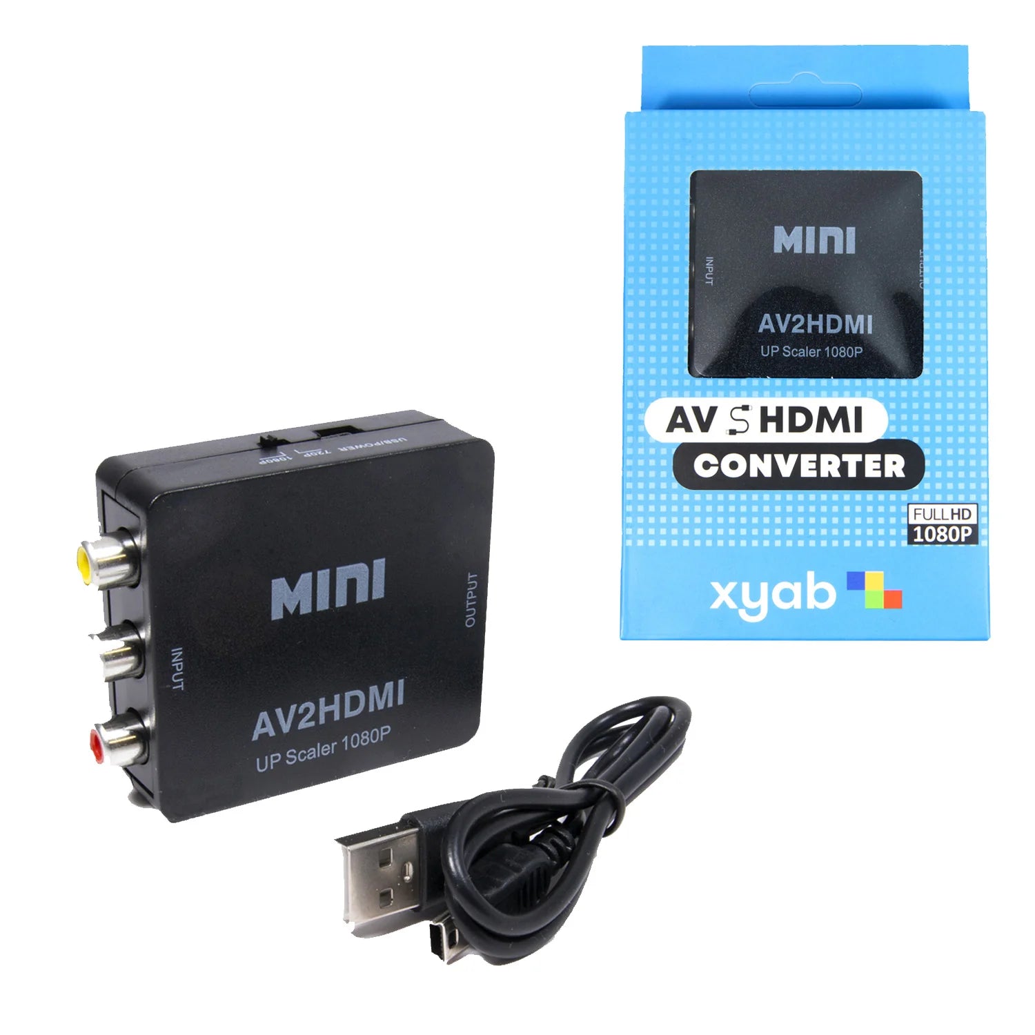 AV to HD Converter | RCA to HDMI 1080p Upscaler