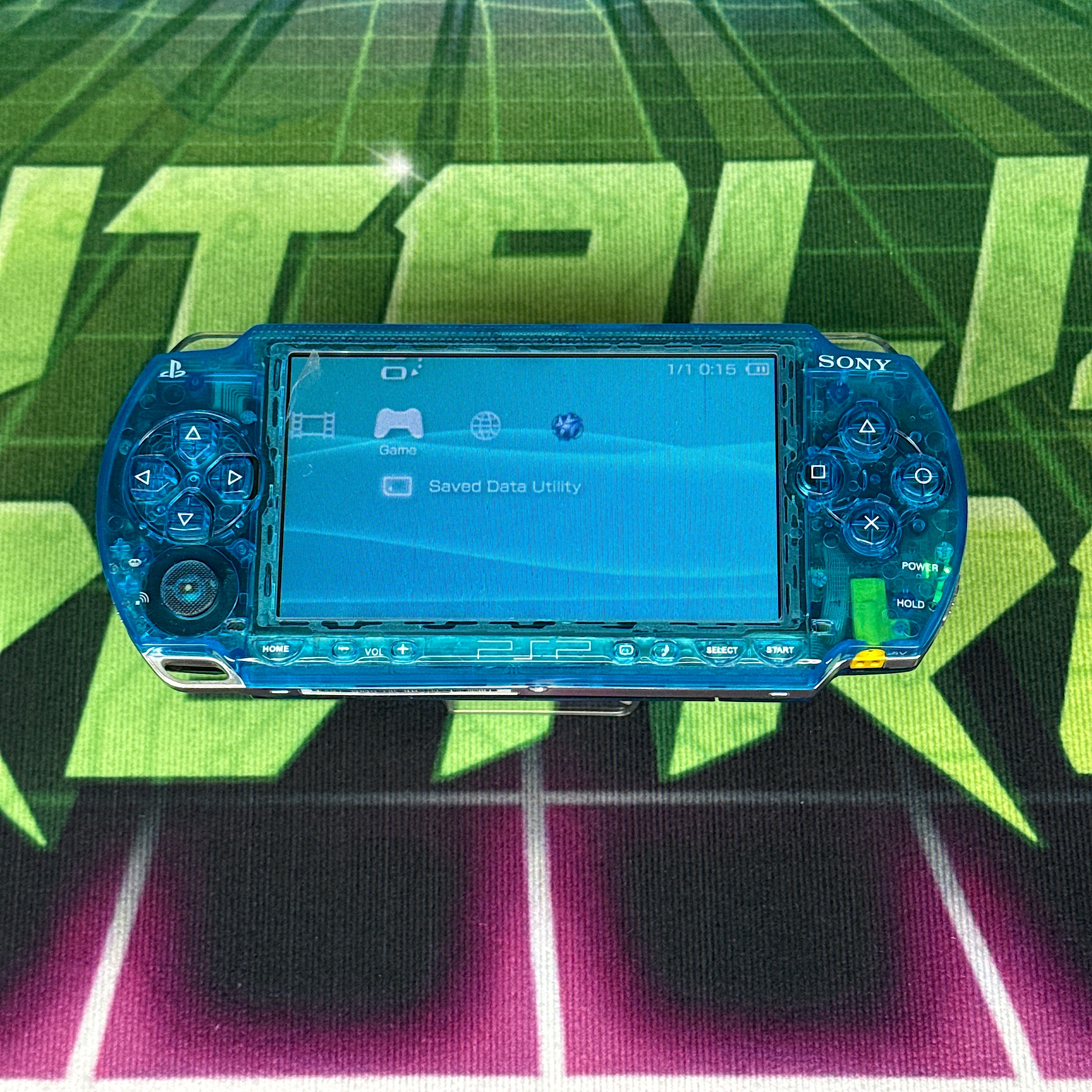PSP 1000 Handheld Console – Clear Blue (Refurbished)