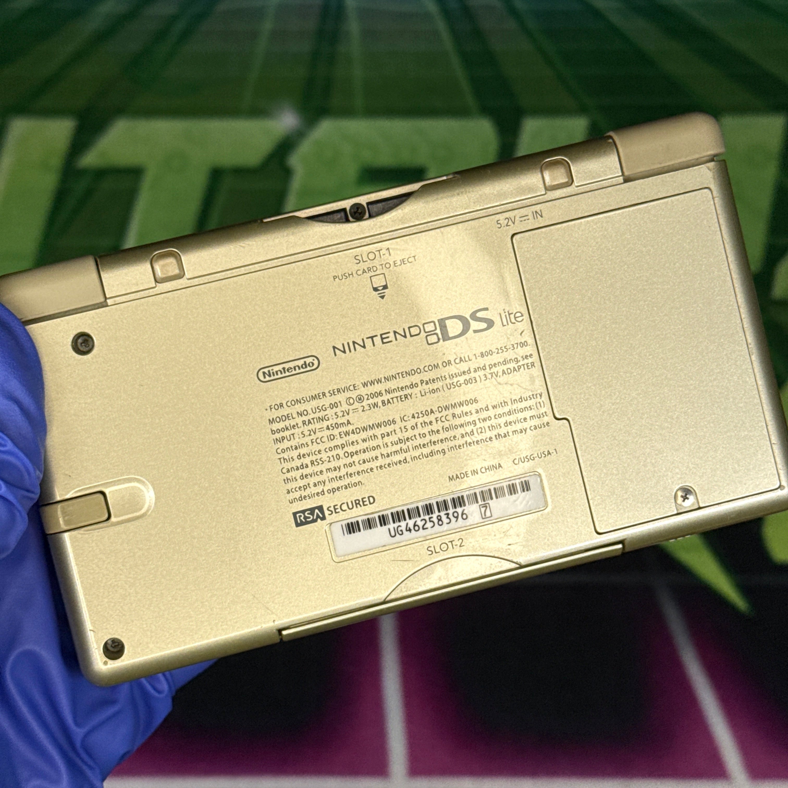 Nintendo DS Lite Handheld Console - Gold Zelda Triforce Edition