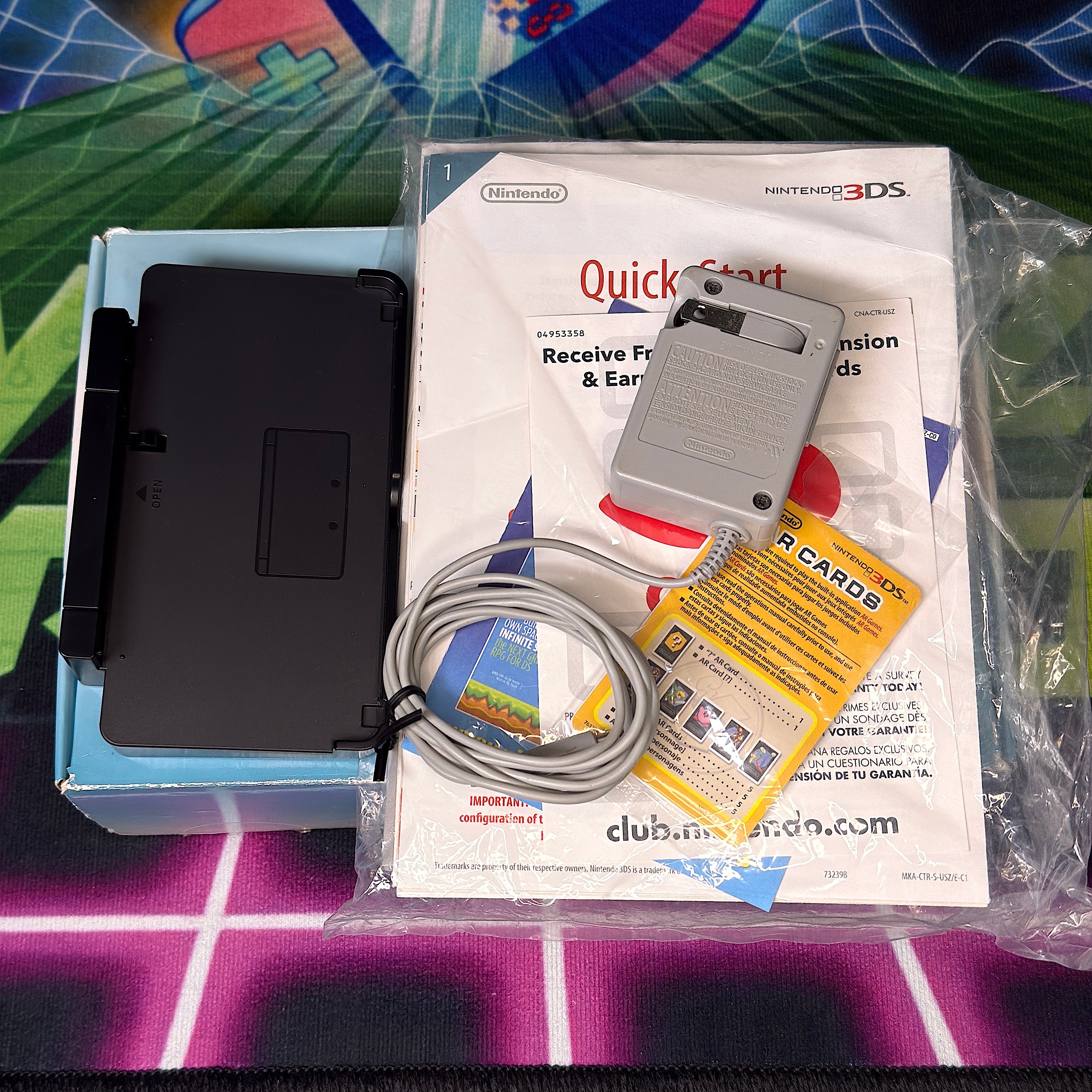 Nintendo 3DS Handheld Console  - Aqua Blue (CIB)