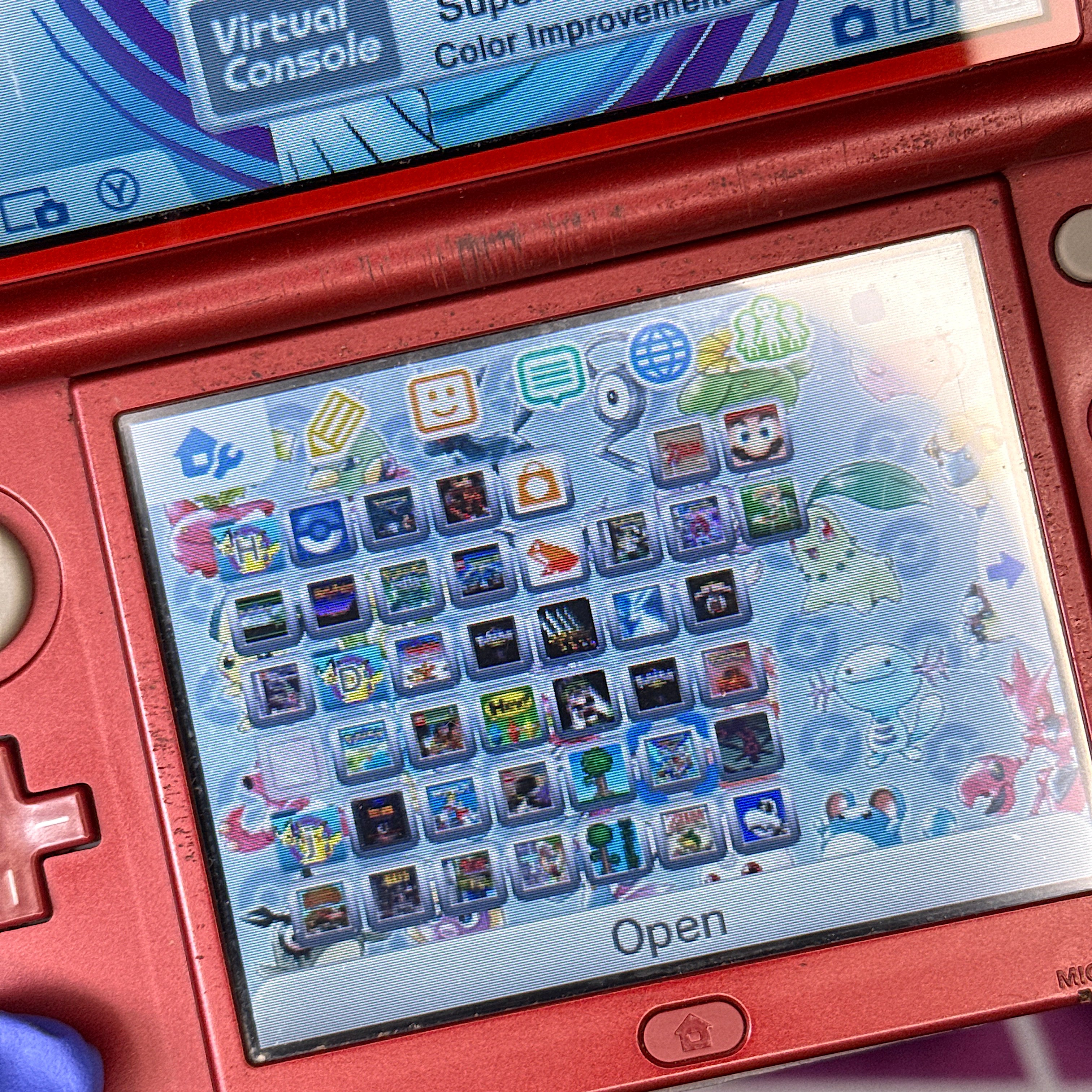 New Nintendo 3DS XL Handheld Console - Red w/ "Galaxy Style" Plates