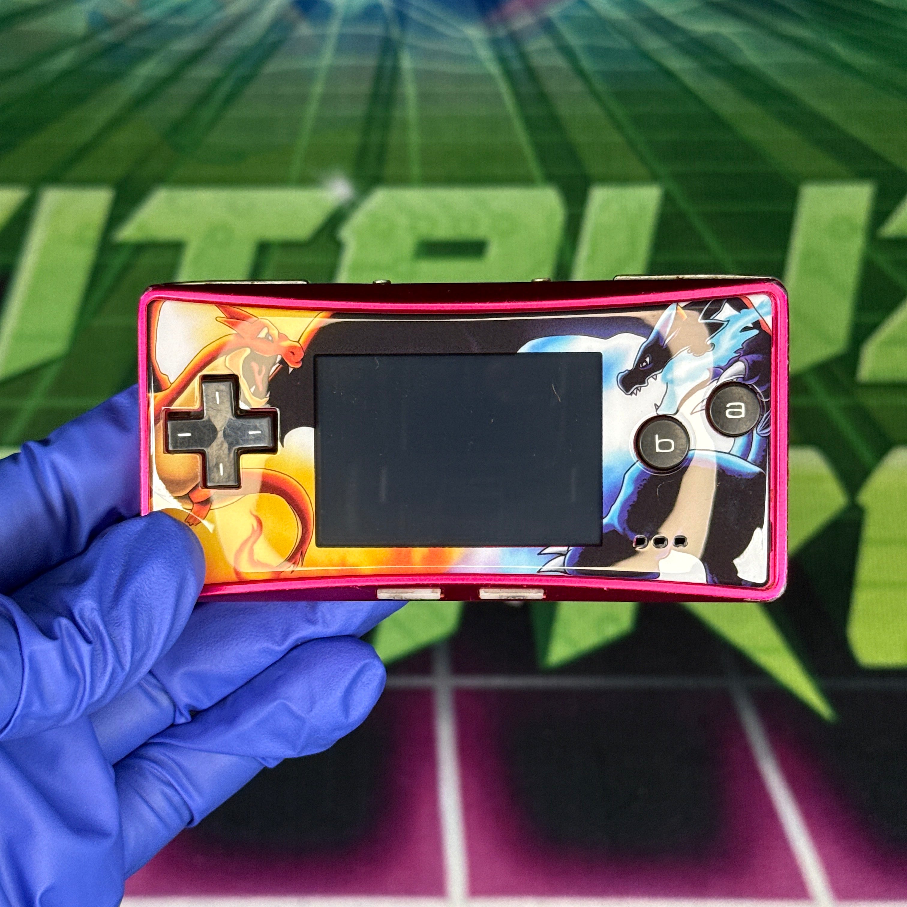 Nintendo GameBoy Micro – Pink w/ Custom Faceplate