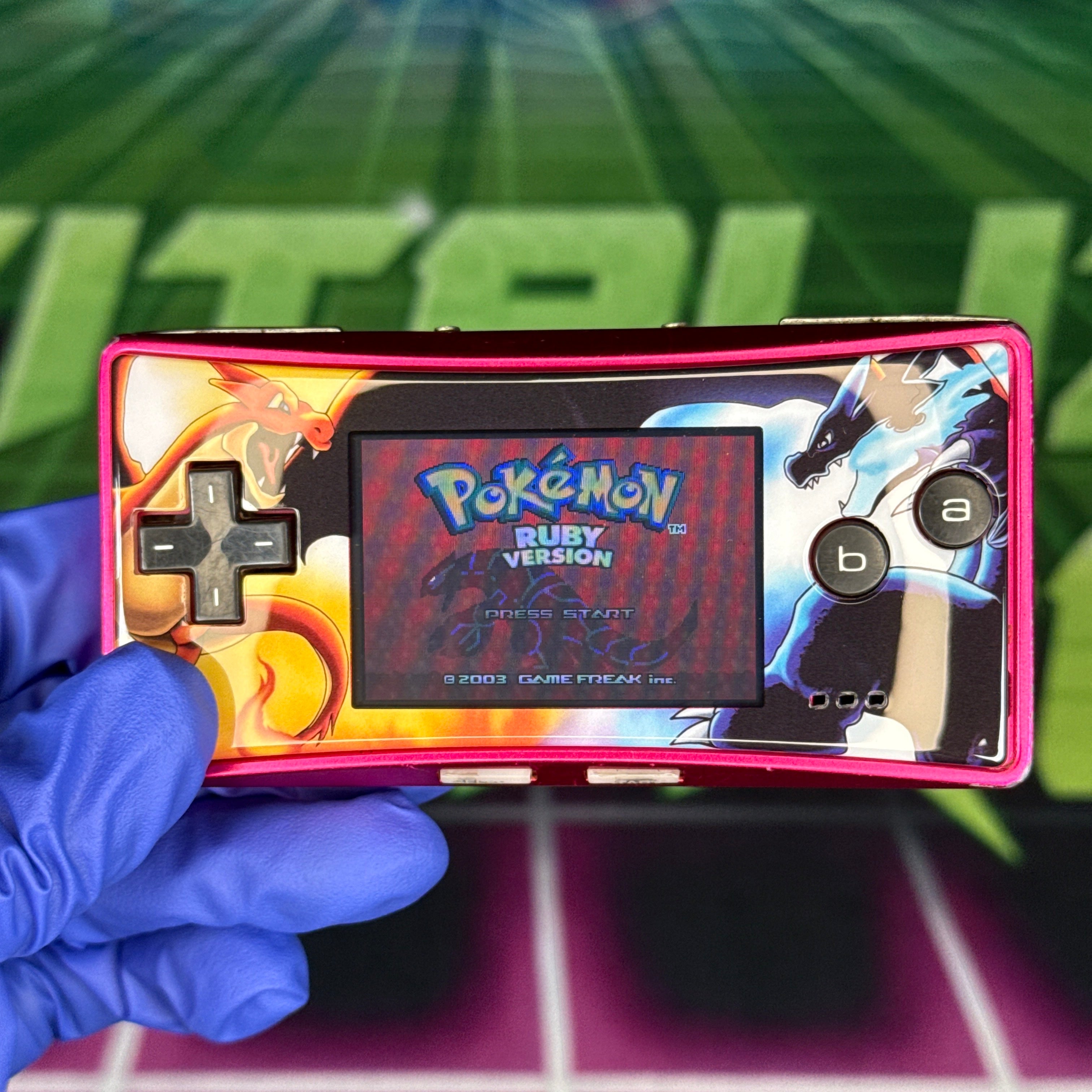 Nintendo GameBoy Micro – Pink w/ Custom Faceplate