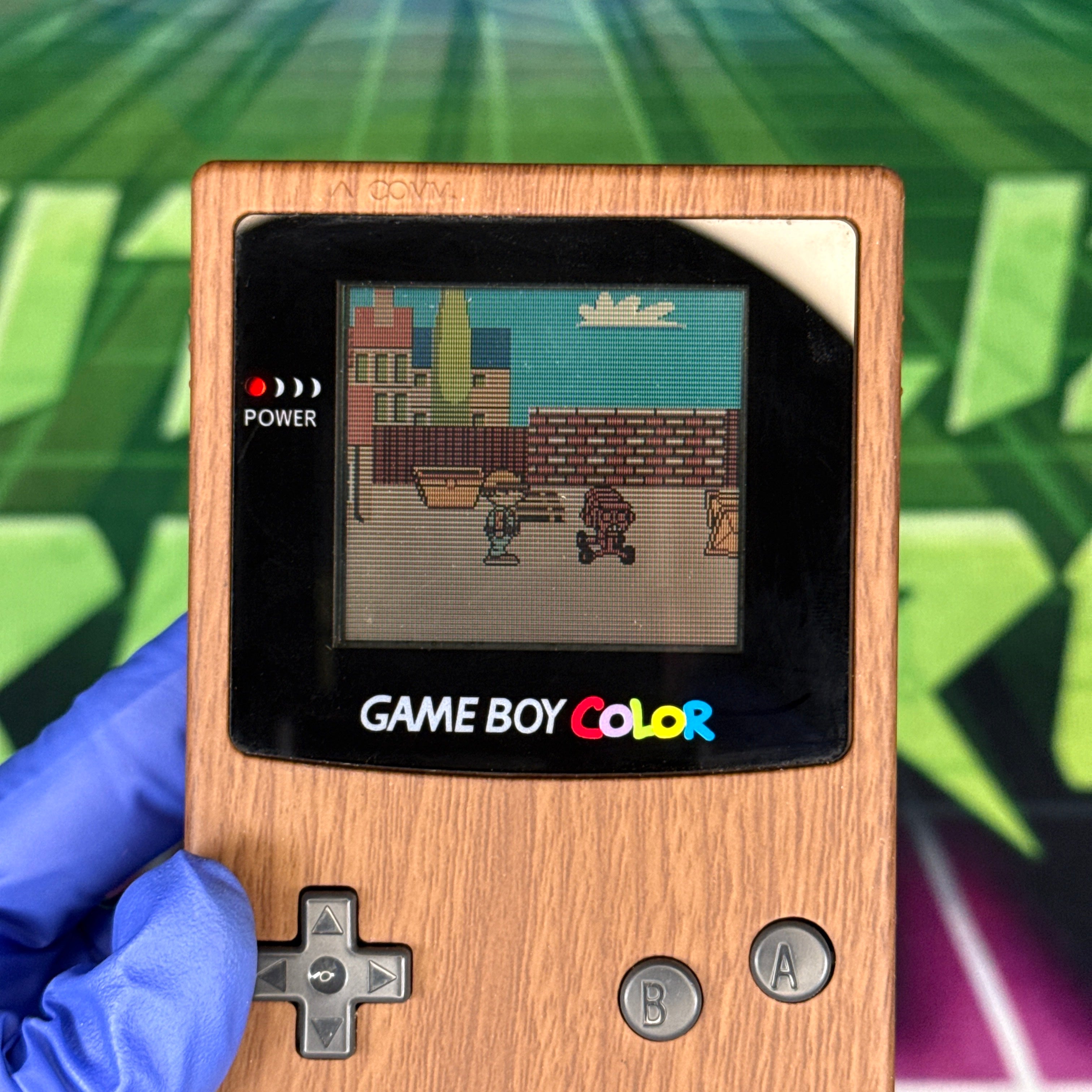 Nintendo GameBoy Color – Wood Grain Shell – Tested & Working