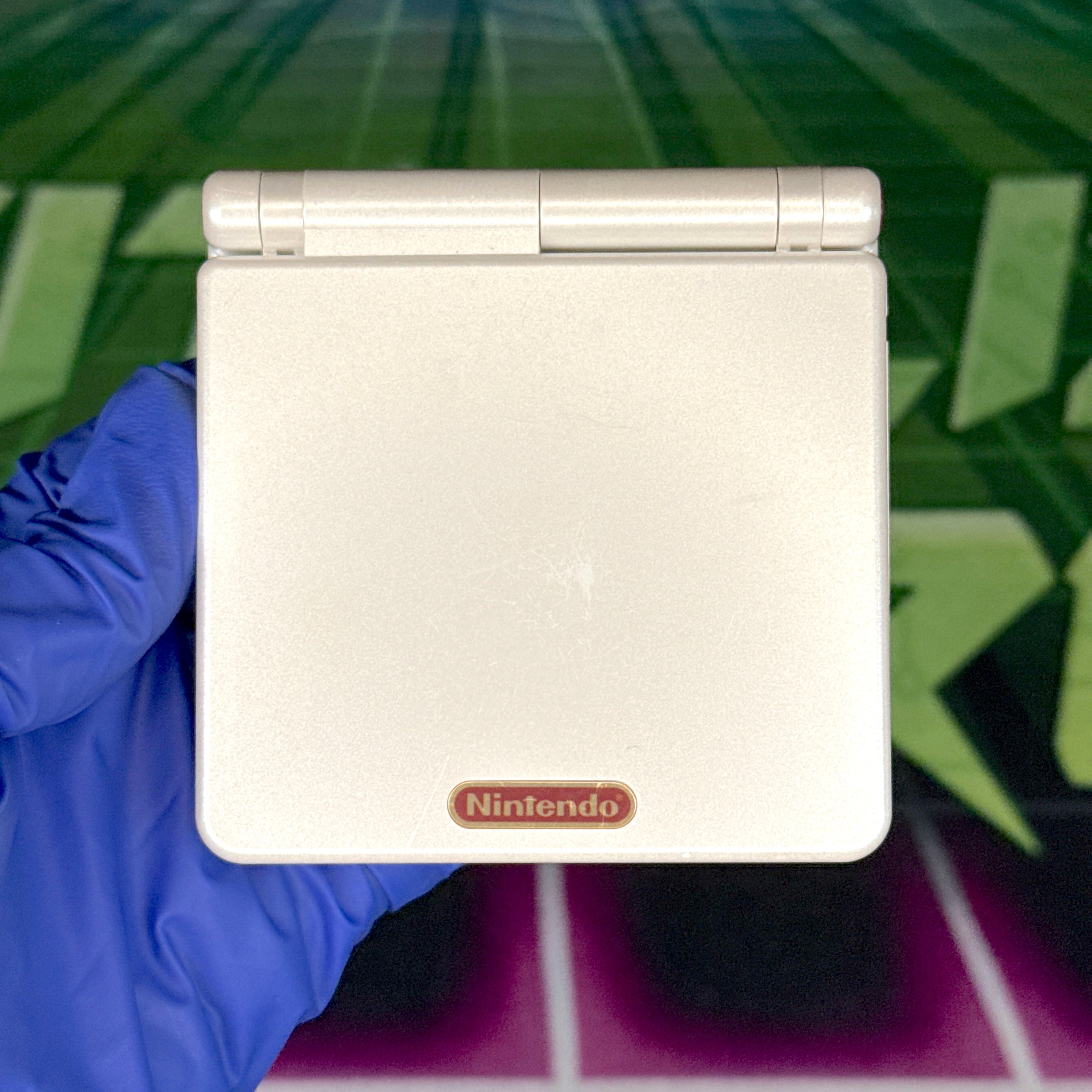 Nintendo GameBoy Advance SP – Famicom Pearl White/Red – Tested & Working (JP Model)