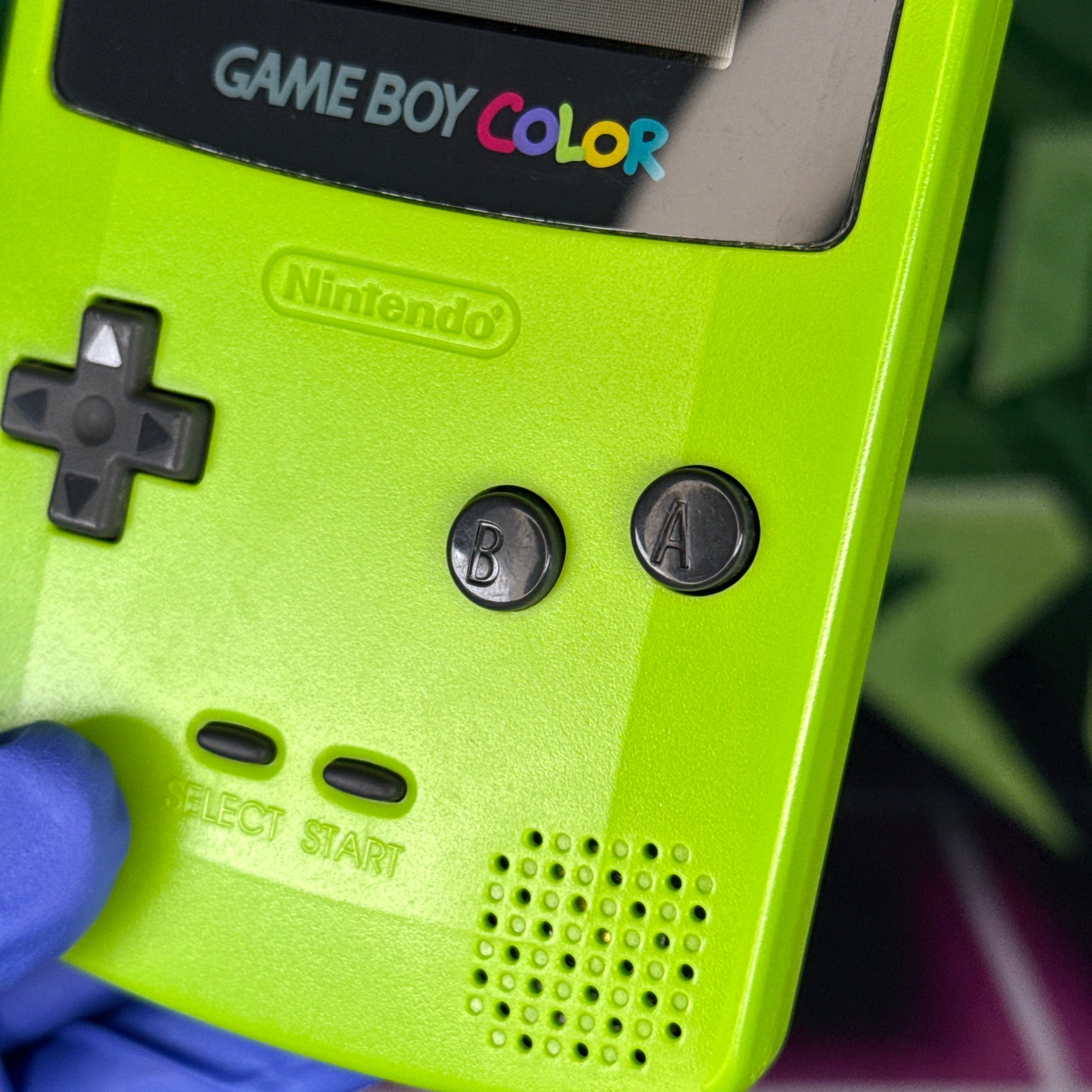 Nintendo GameBoy Color – Kiwi Green w/ Pokémon Crystal – Tested & Working (RARE!)