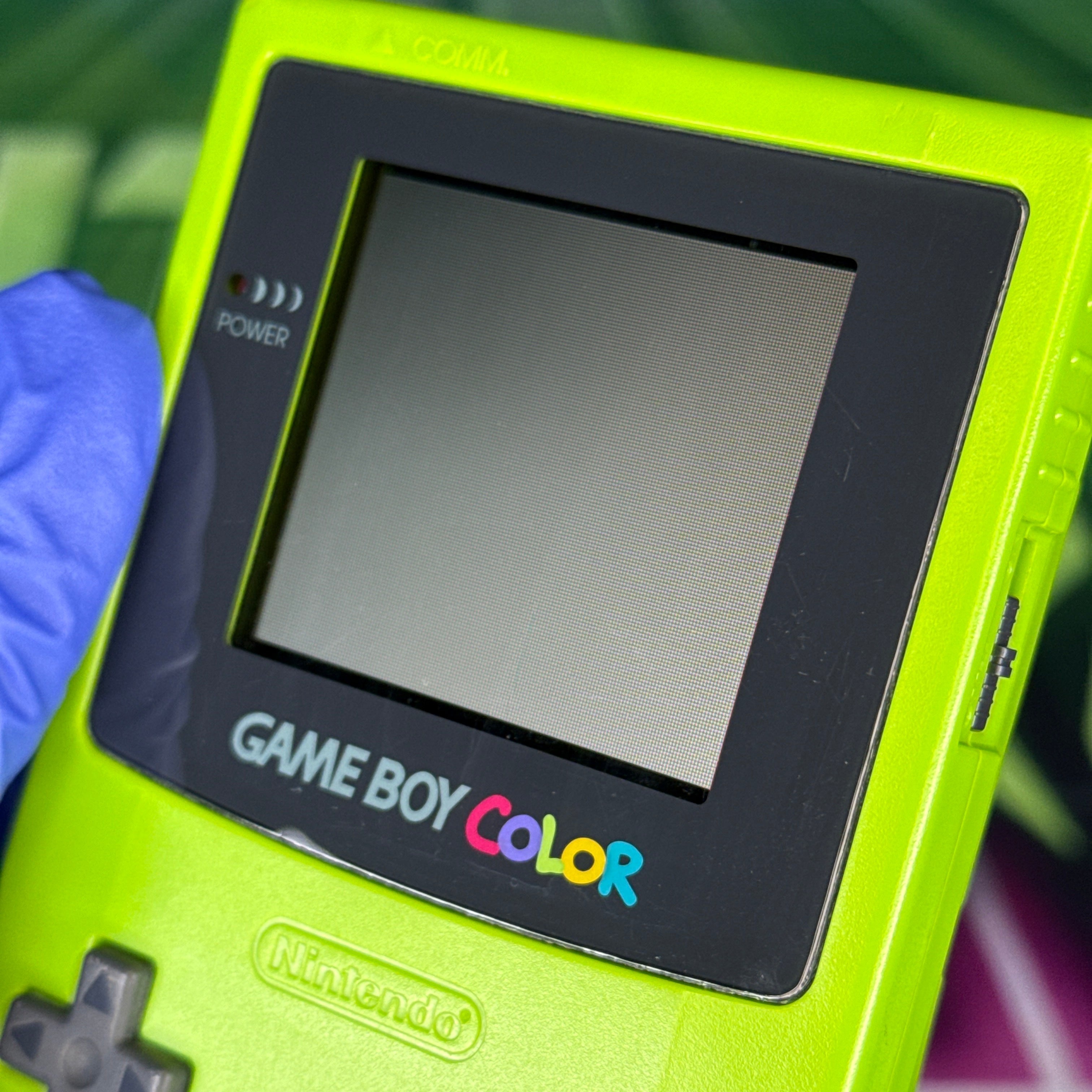 Nintendo GameBoy Color – Kiwi Green w/ Pokémon Crystal – Tested & Working (RARE!)