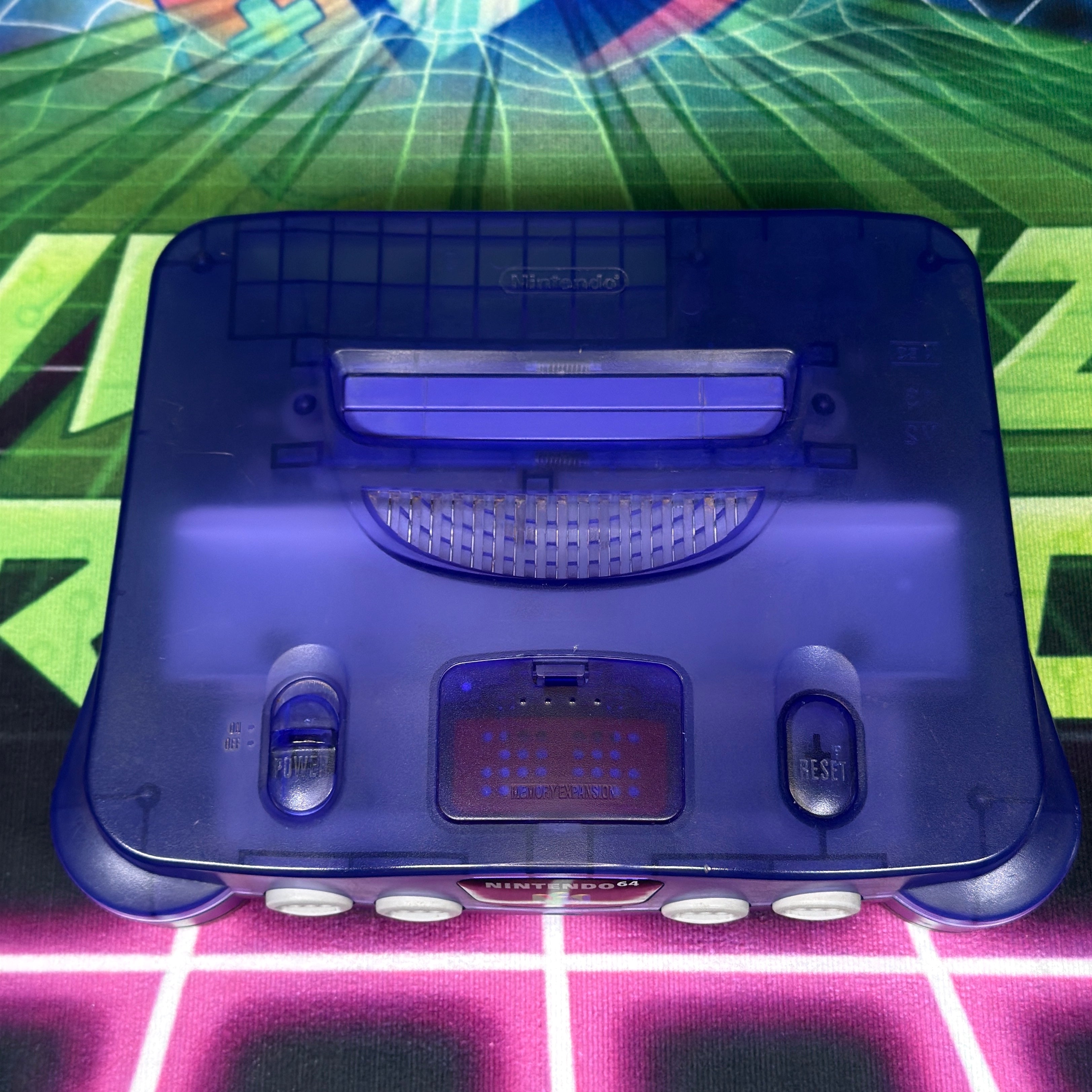Nintendo 64 - Funtastic Grape Purple w/ Clear Teal Controller