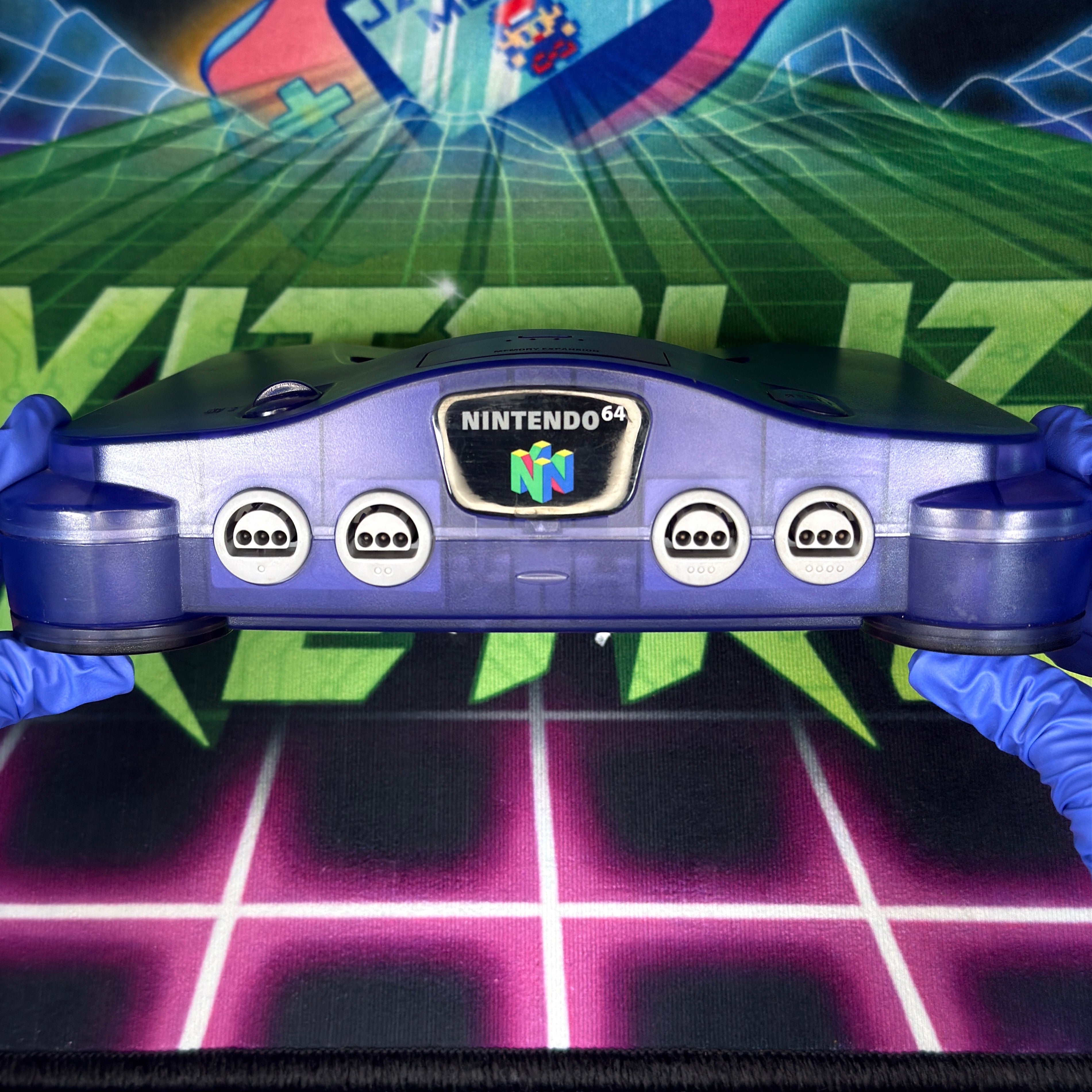 Nintendo 64 - Funtastic Grape Purple w/ Clear Teal Controller