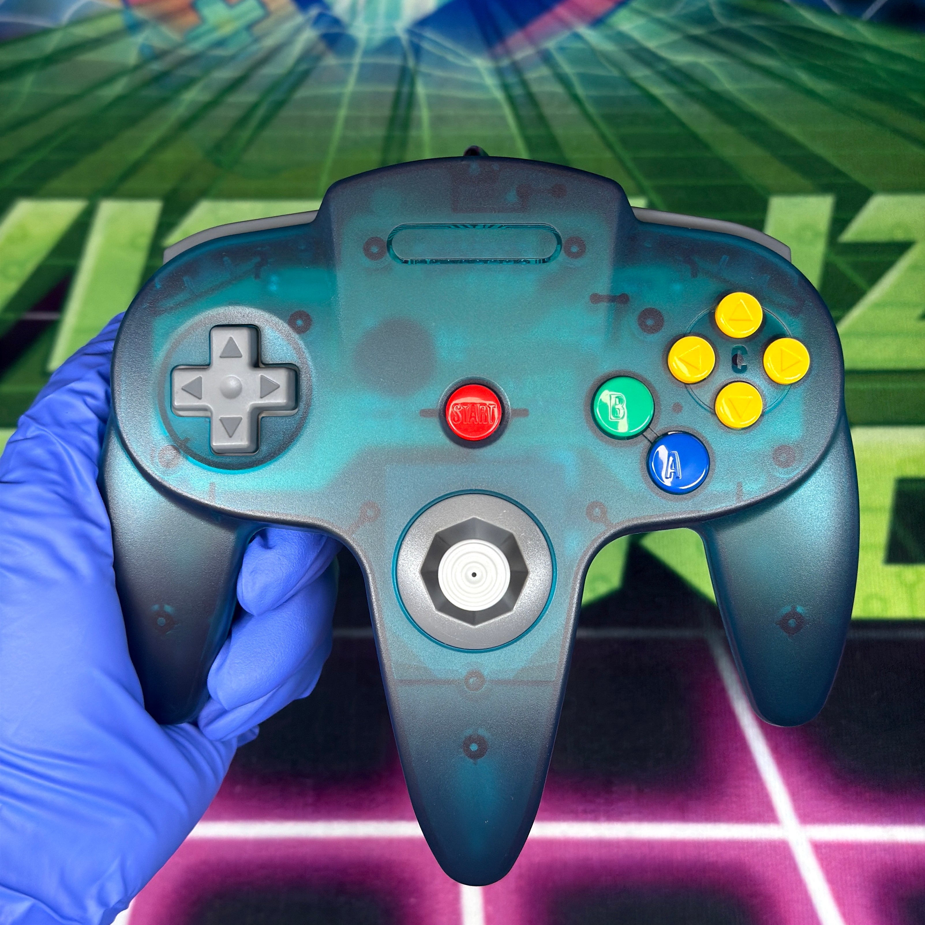Nintendo 64 - Funtastic Grape Purple w/ Clear Teal Controller