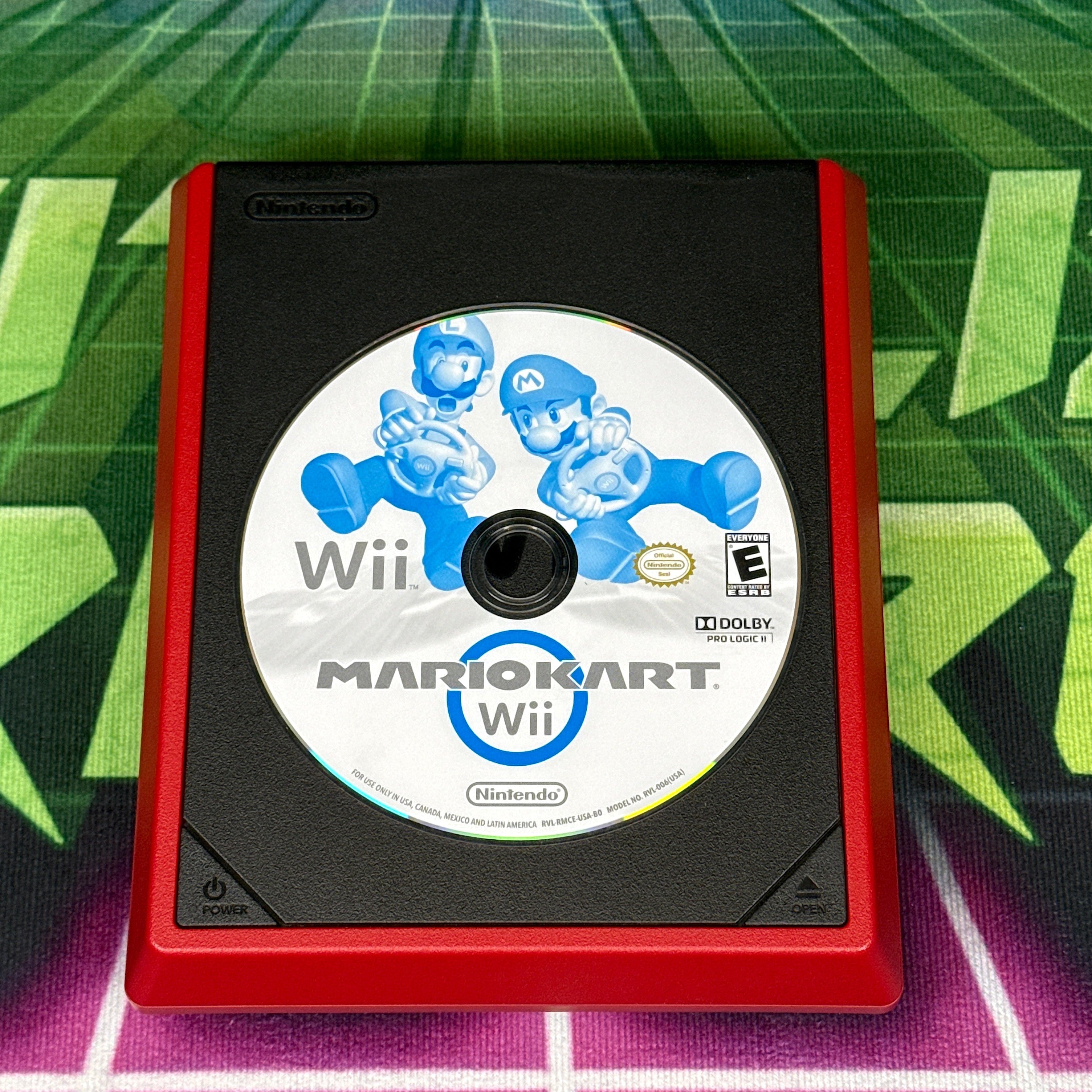 Nintendo Wii Mini Console – Red/Black - Mario Kart Bundle
