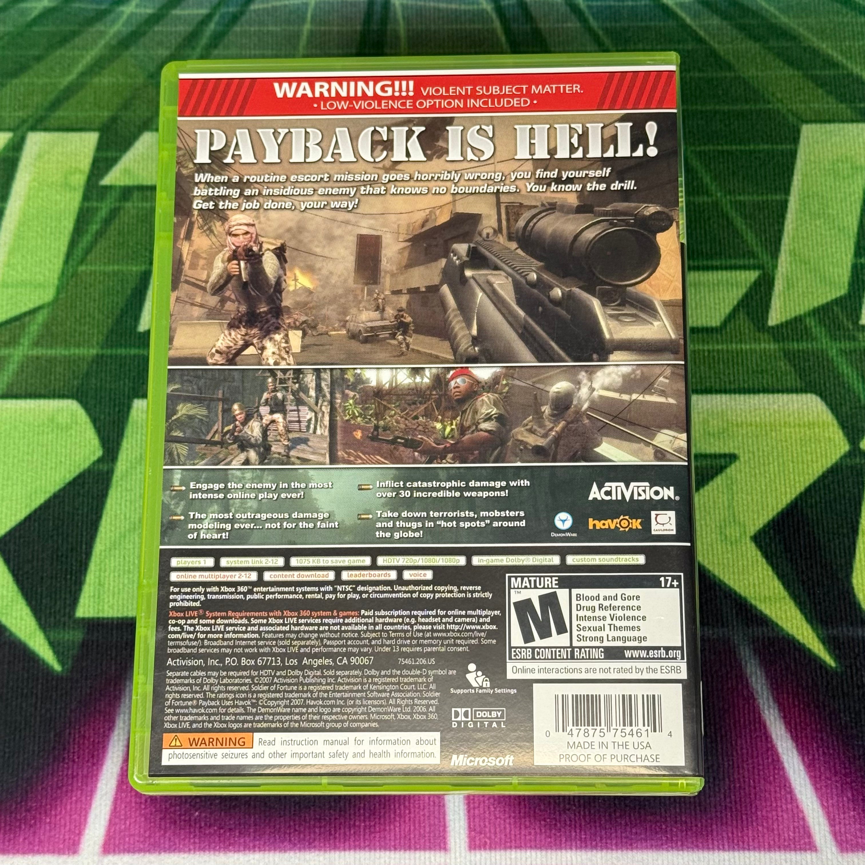 Soldier of Fortune: Payback | Xbox 360