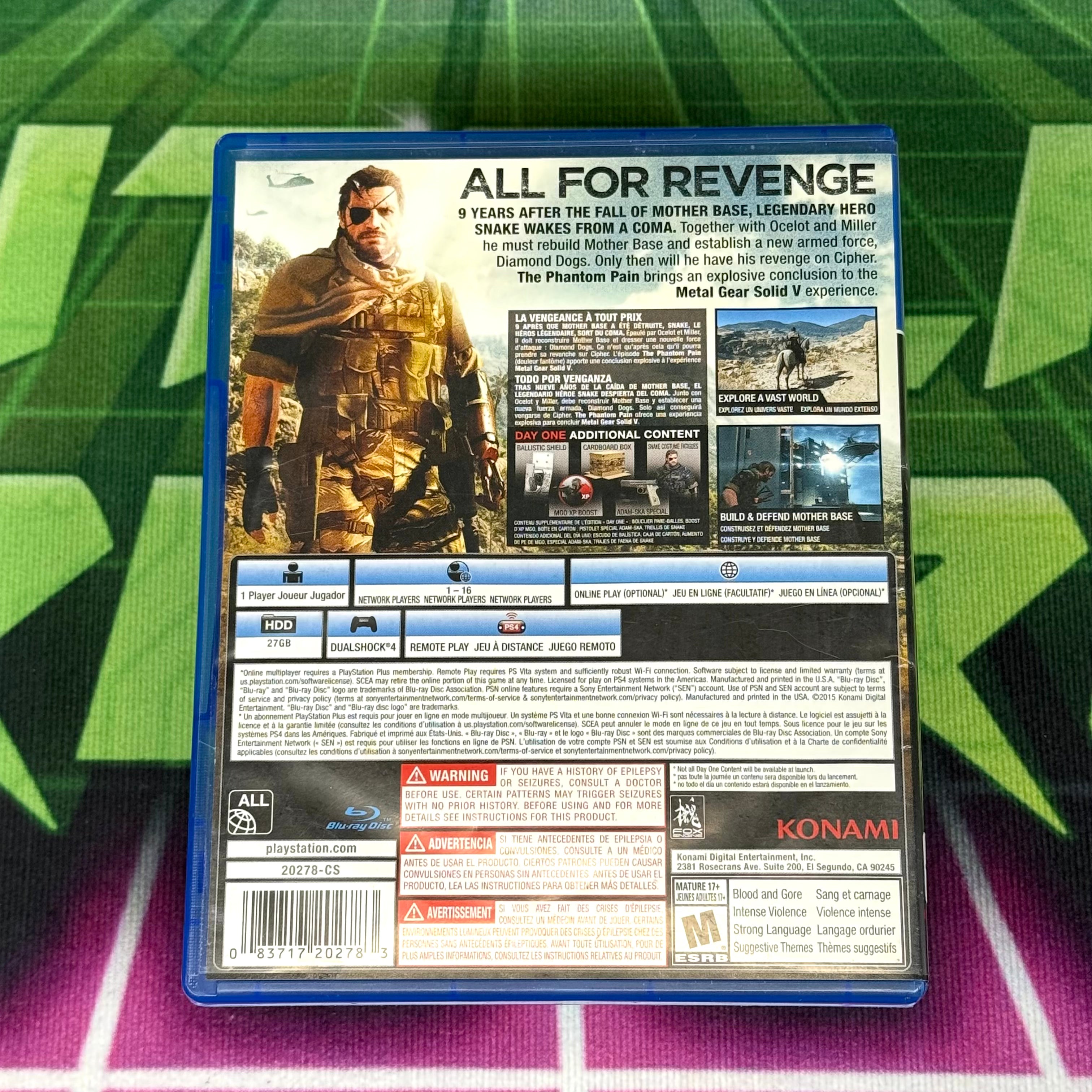 Metal Gear Solid V: The Phantom Pain (Day One Edition) | PS4