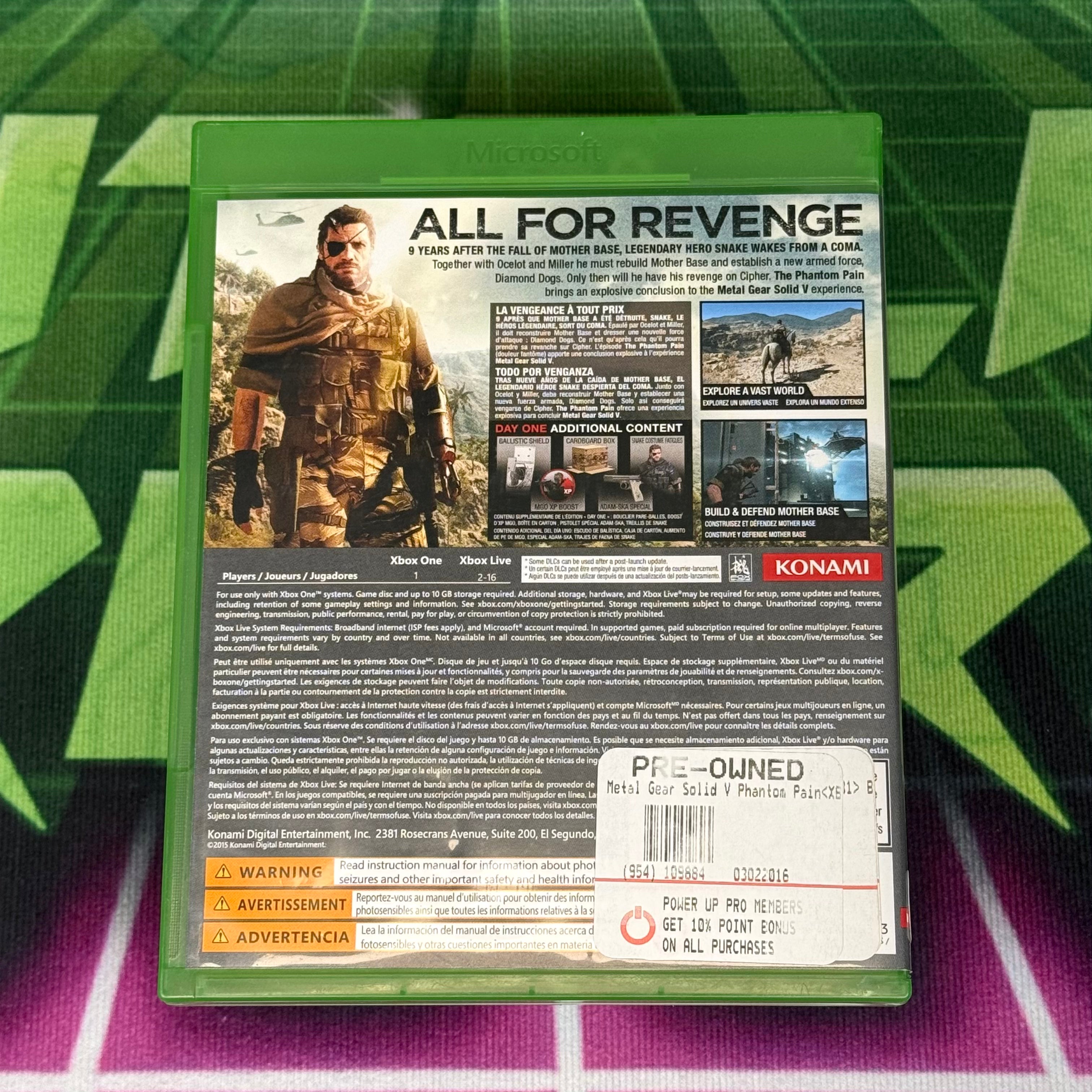 Metal Gear Solid V: The Phantom Pain | Xbox One