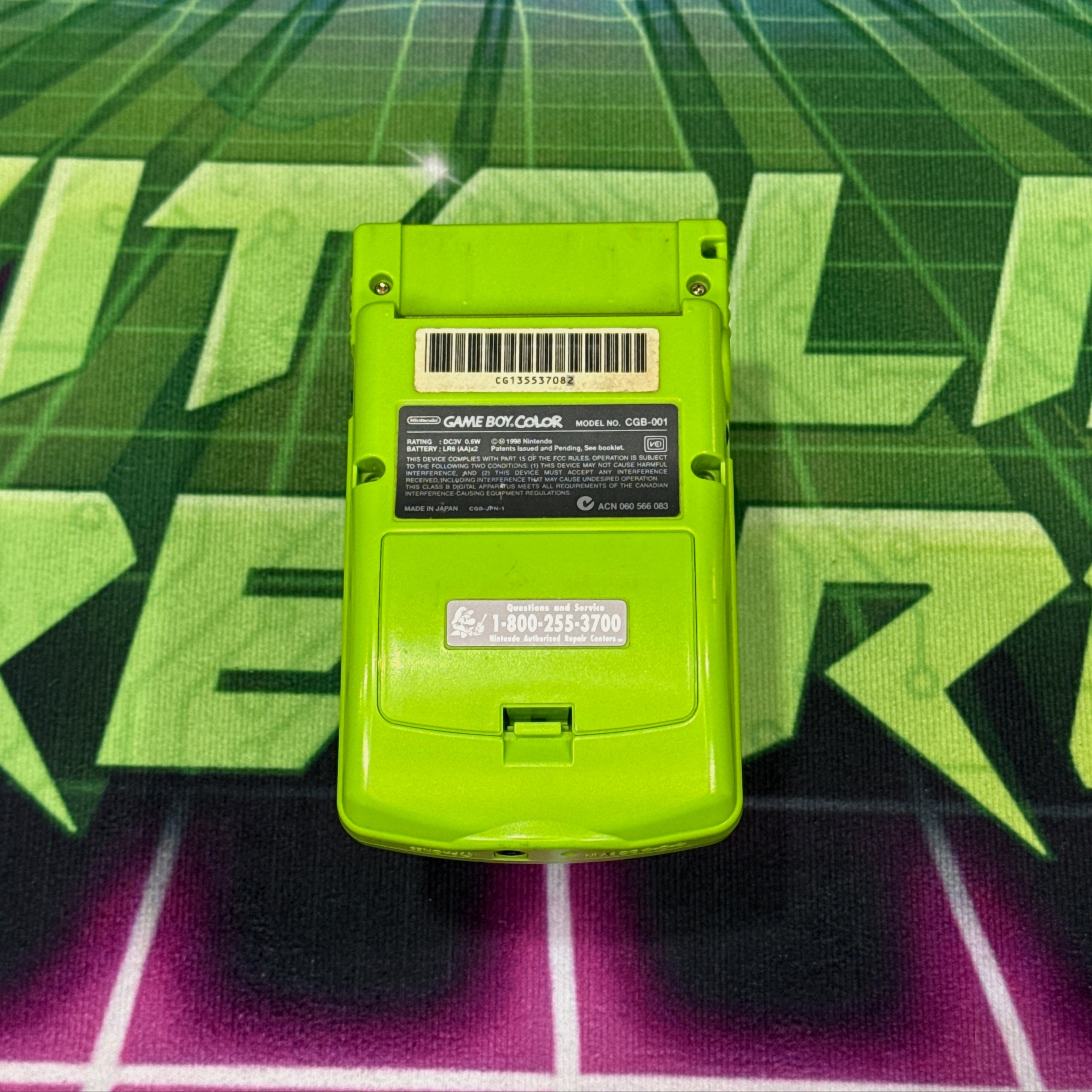 Nintendo GameBoy Color – Kiwi (Green) – Tested & Working