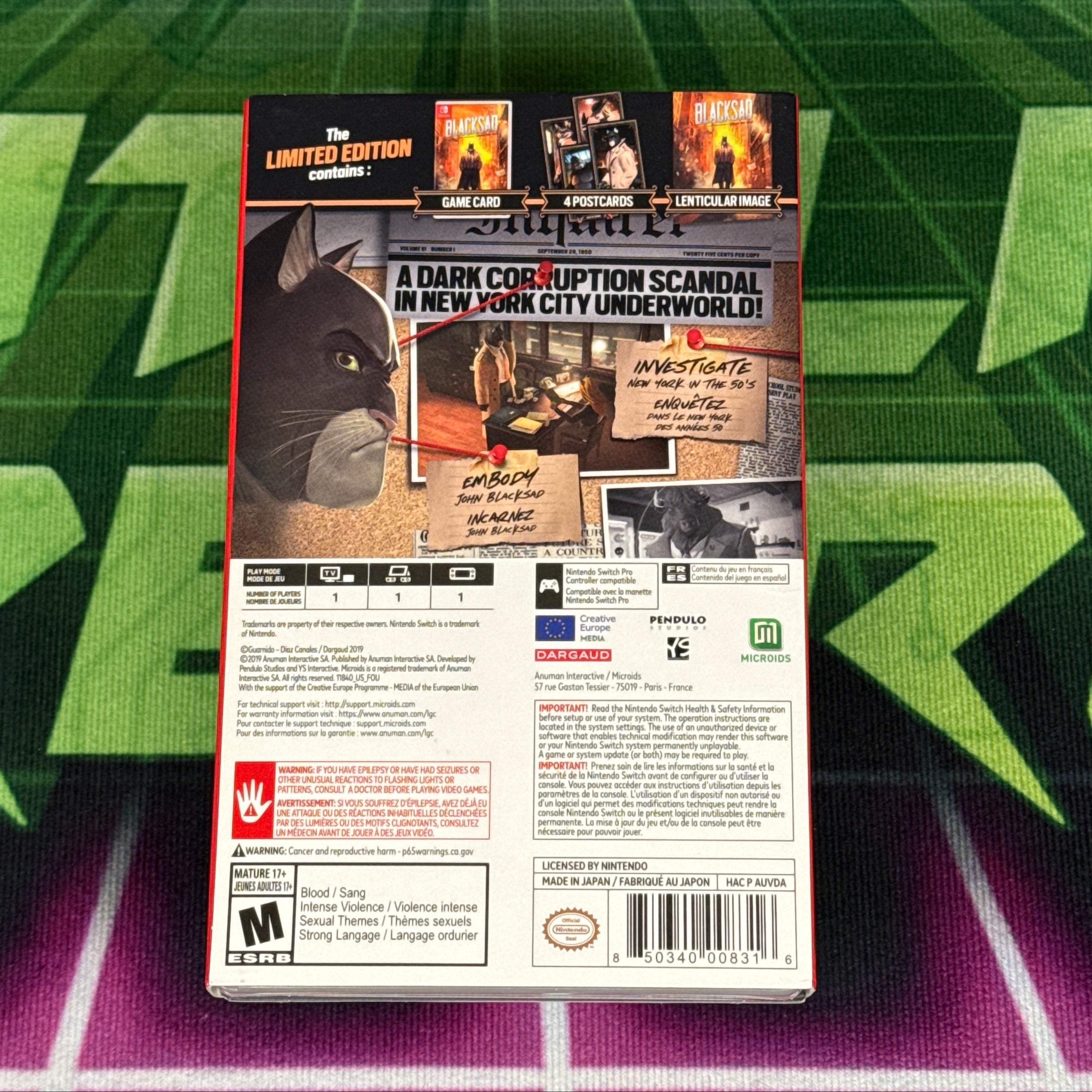 Blacksad: Under the Skin (Limited Edition) | Nintendo Switch