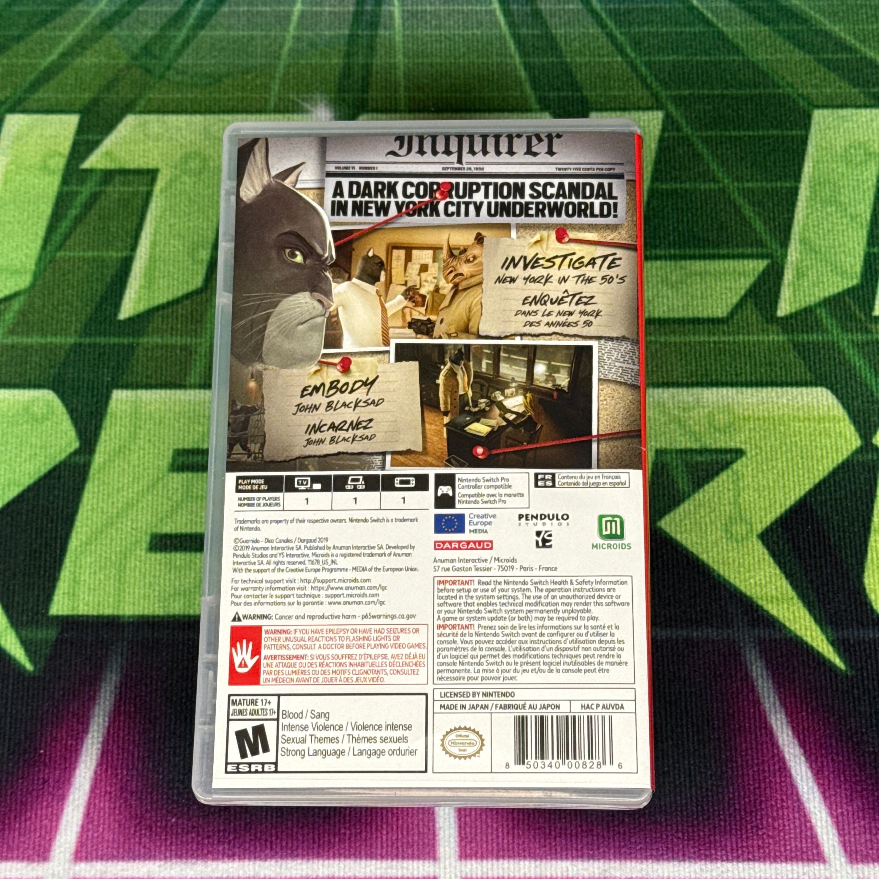 Blacksad: Under the Skin (Limited Edition) | Nintendo Switch